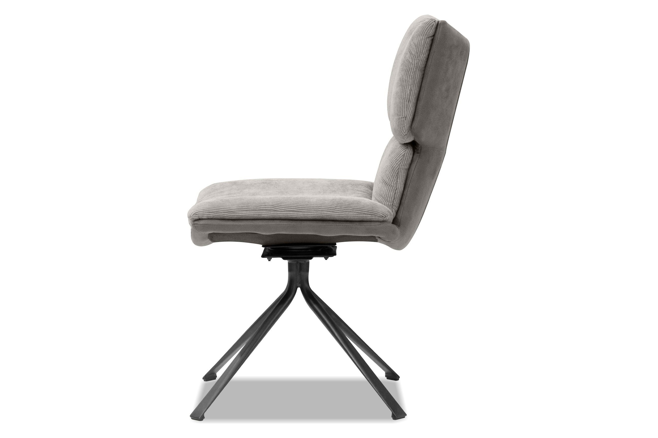 Mobital - Jiacamo Swivel Dining Chair in Pewter, Fabric