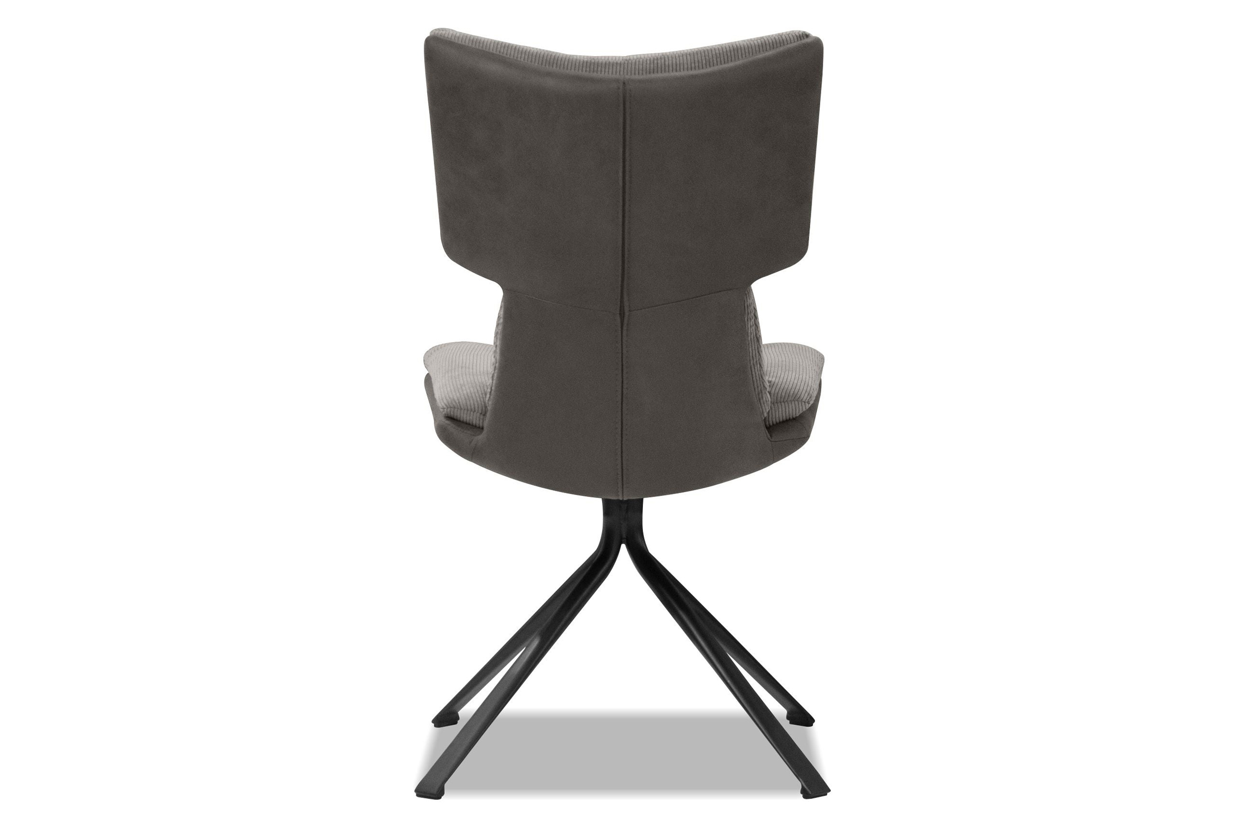 Mobital - Jiacamo Swivel Dining Chair in Pewter, Fabric