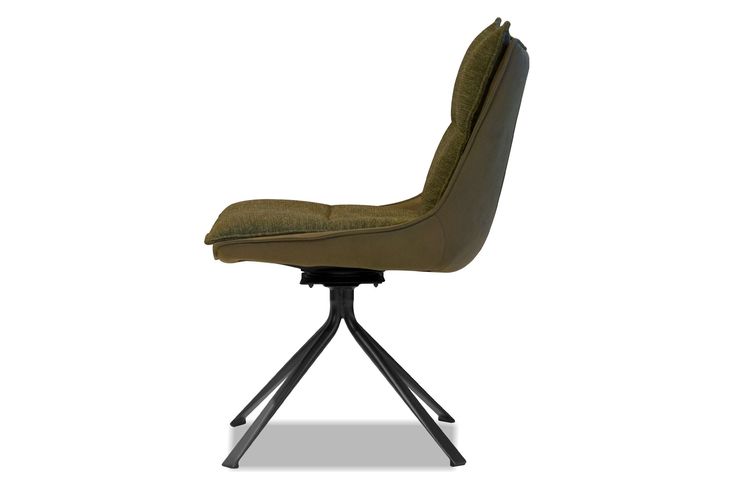 Mobital Puccini Swivel Dining Chair - Evergreen, Leather