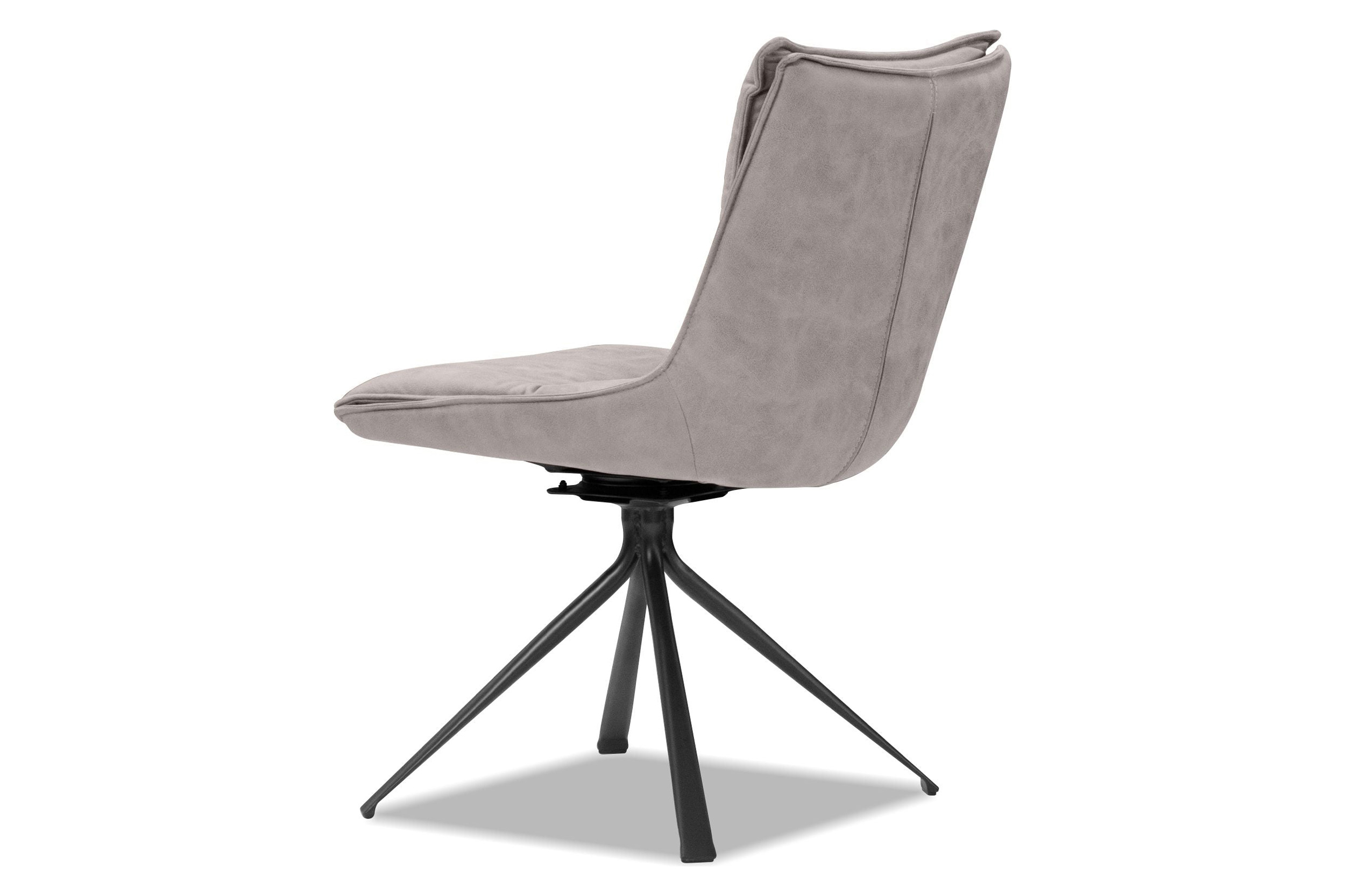 Mobital Puccini Swivel Dining Chair - Rhino, Leather