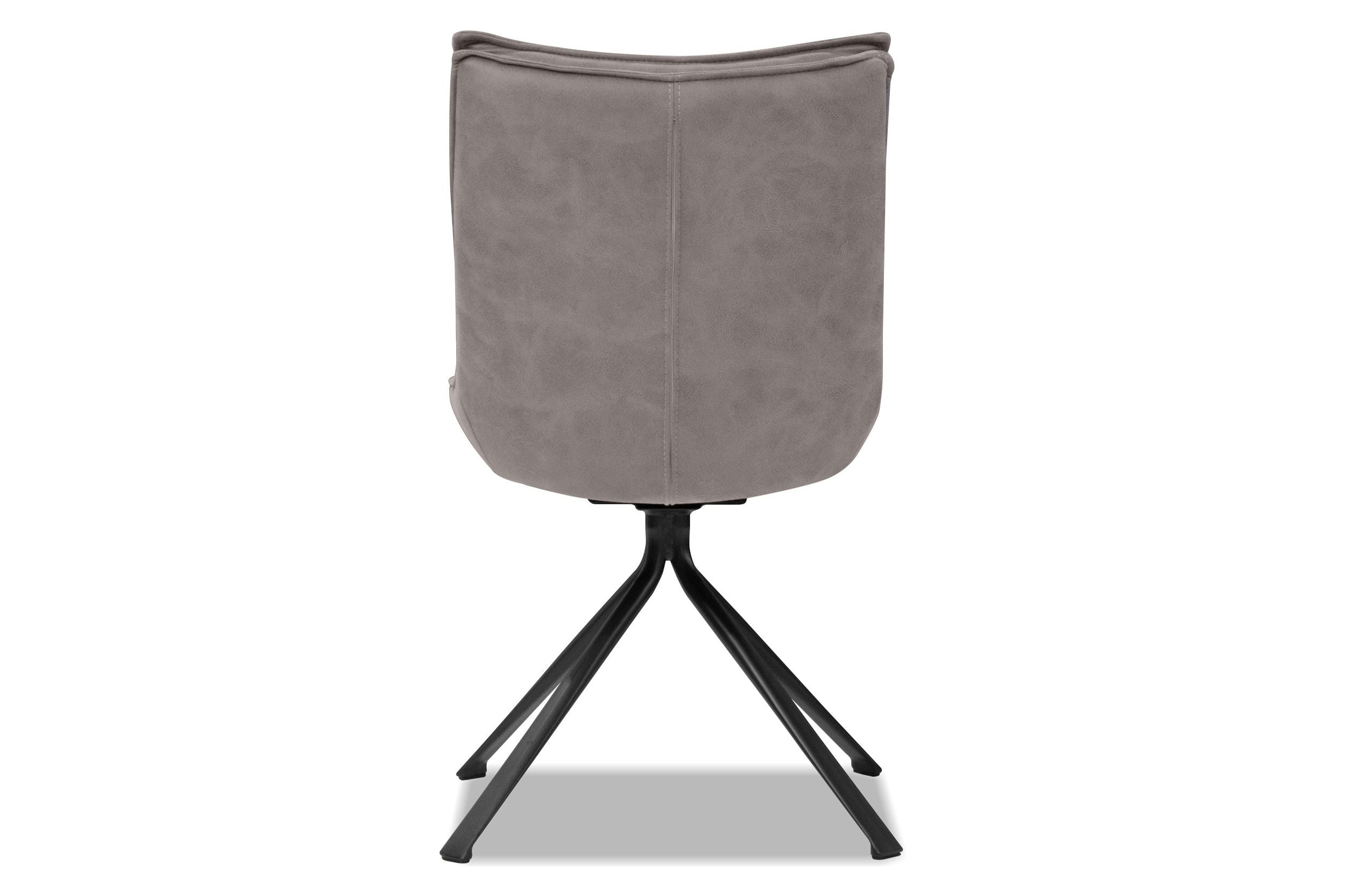 Mobital Puccini Swivel Dining Chair - Rhino, Leather