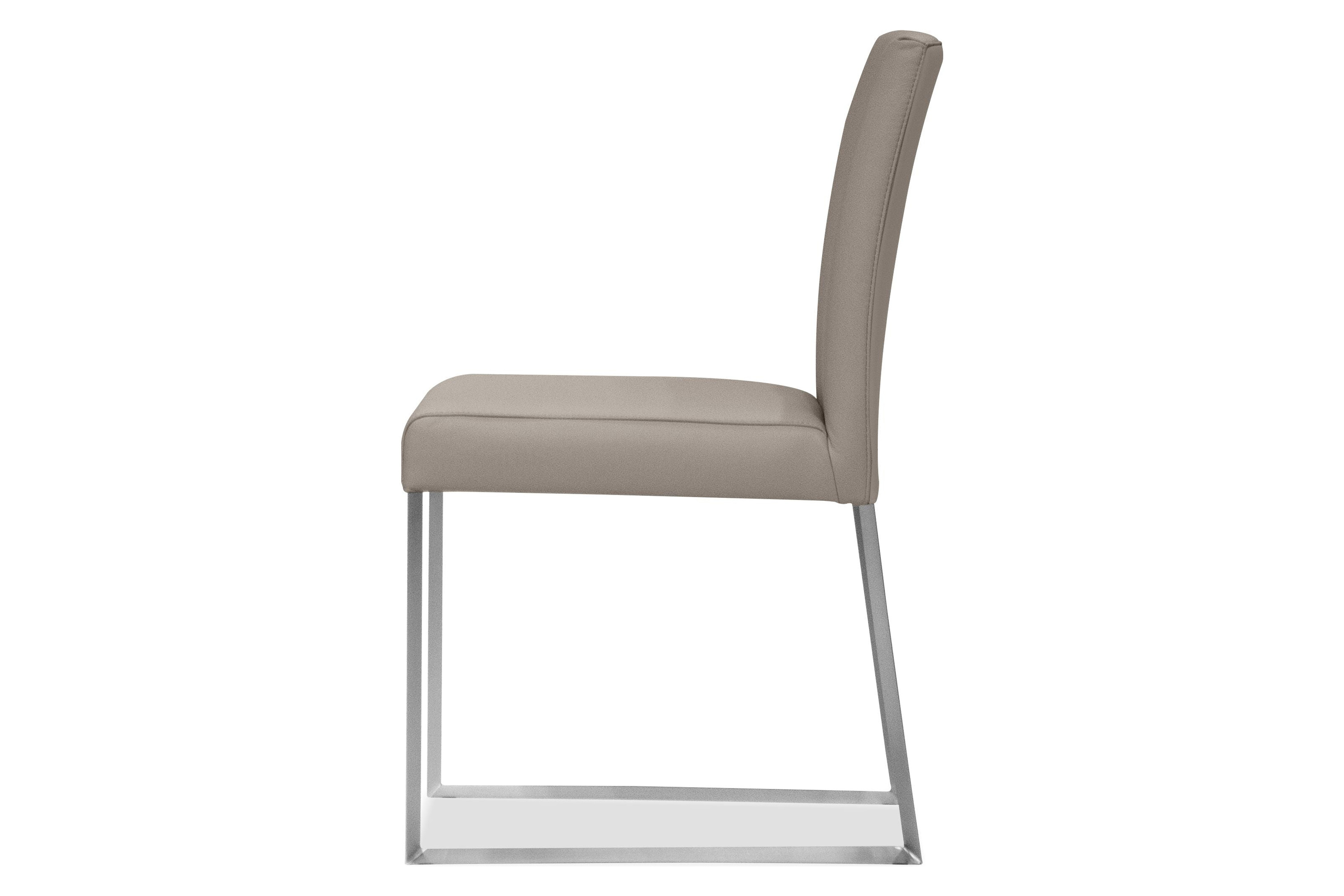 Mobital Tate  Dining Chair - Pewter, Leather