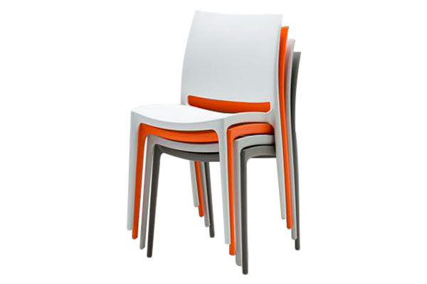 Mobital Vata Stackable Dining Chair - White