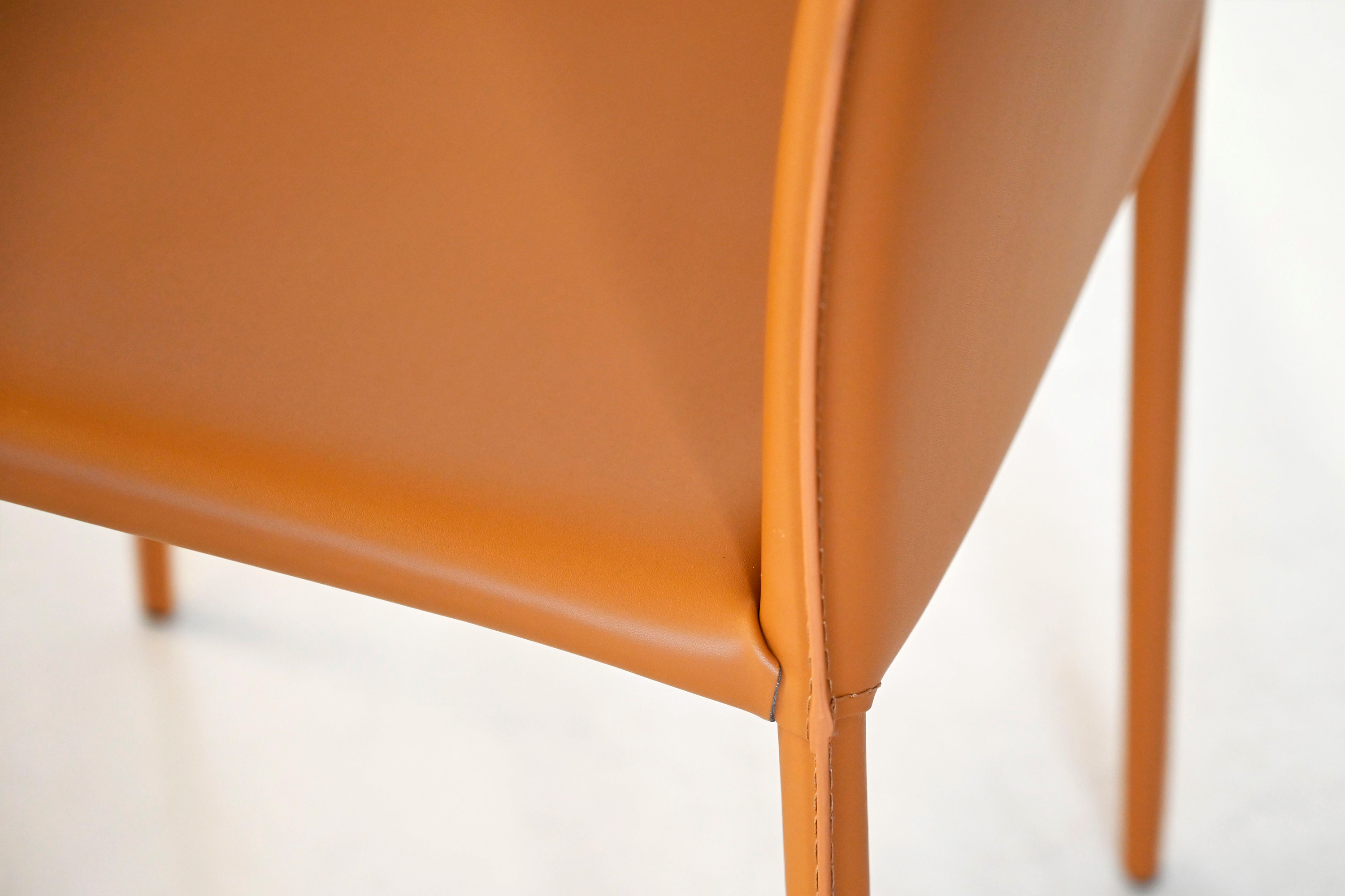 Mobital Zak  Dining Chair - Caramel, Leather