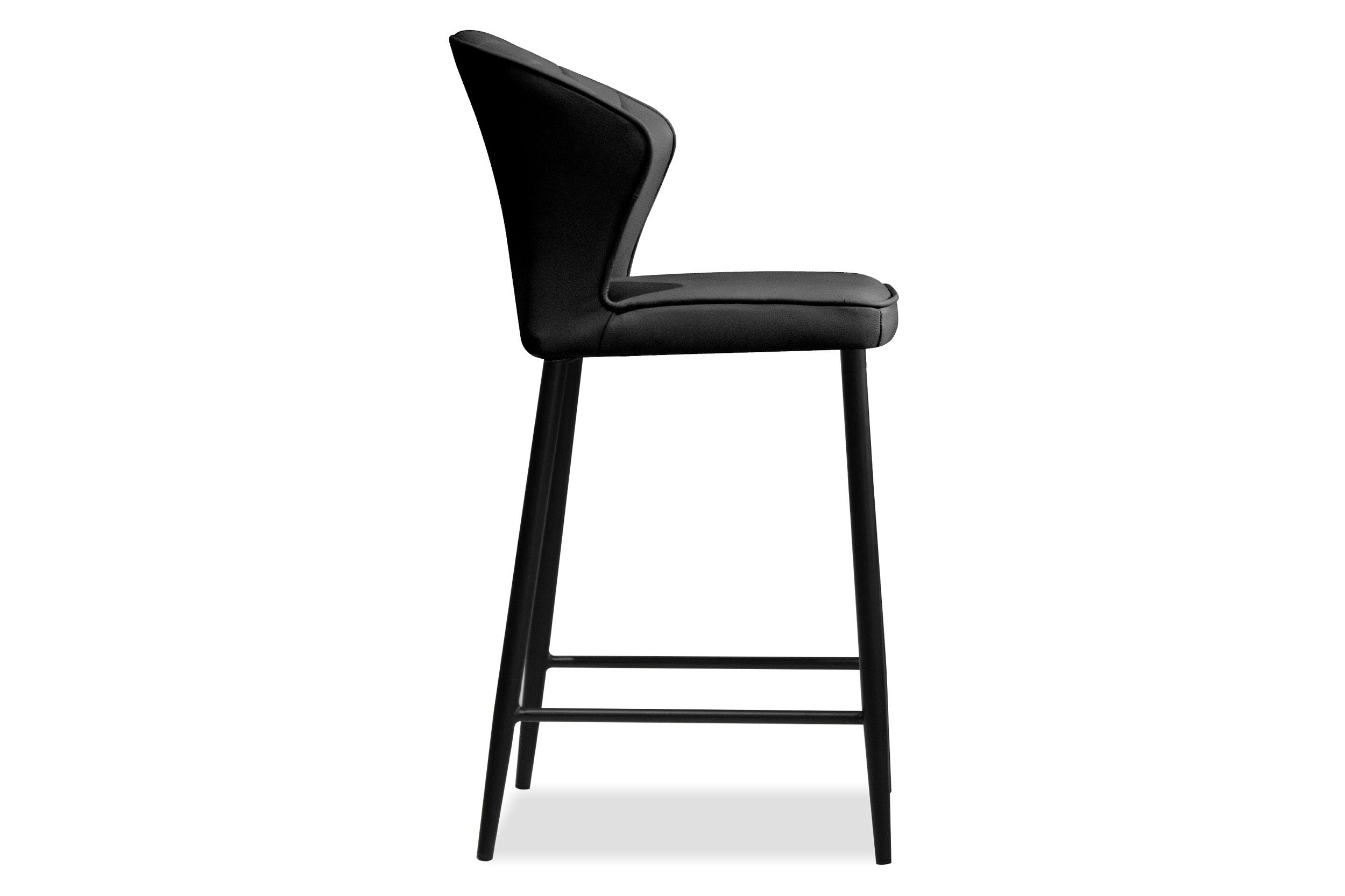 Mobital™ Ariel Counter Stool - Black, Leather