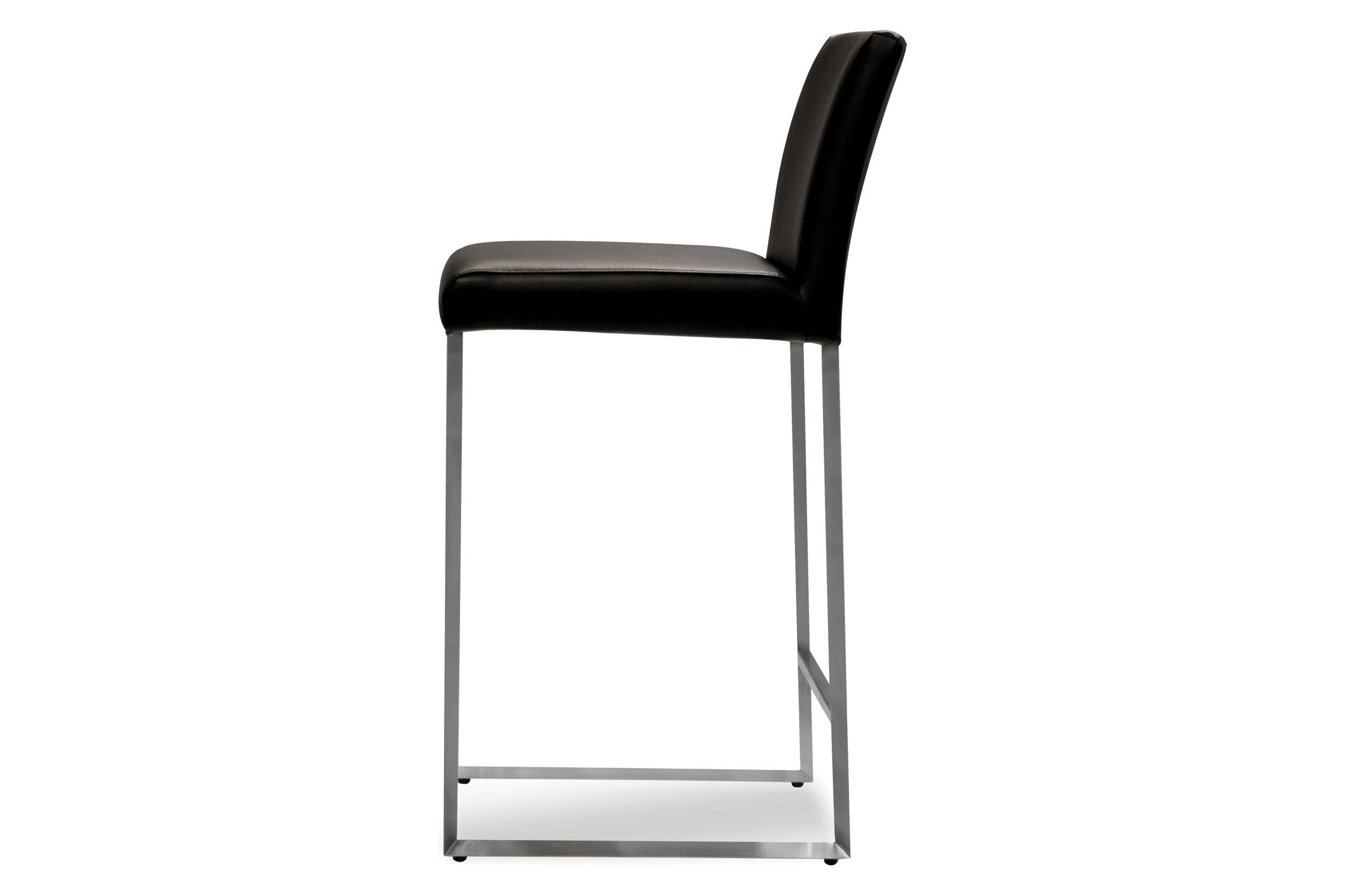 Mobital Tate Counter Stool - Black, Leather