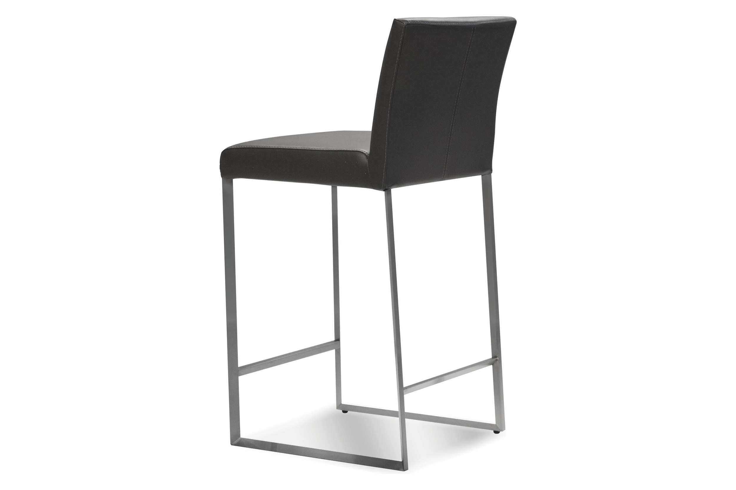 Mobital Tate Counter Stool - Gray, Leather