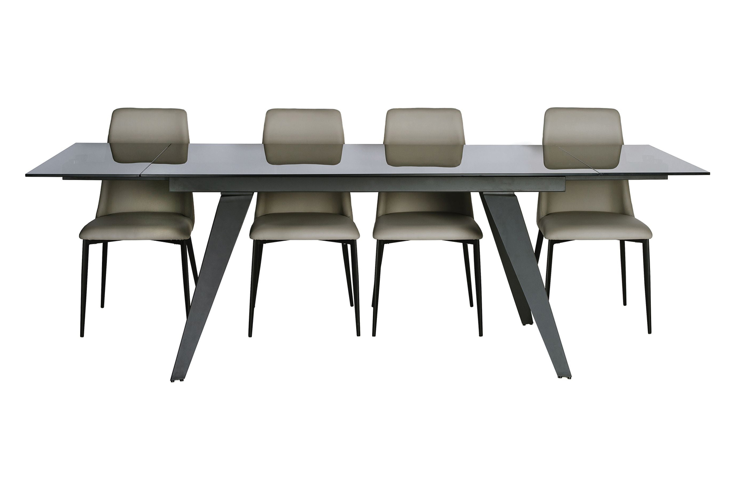 Mobital - Noire Dining Table in Smoke Gray