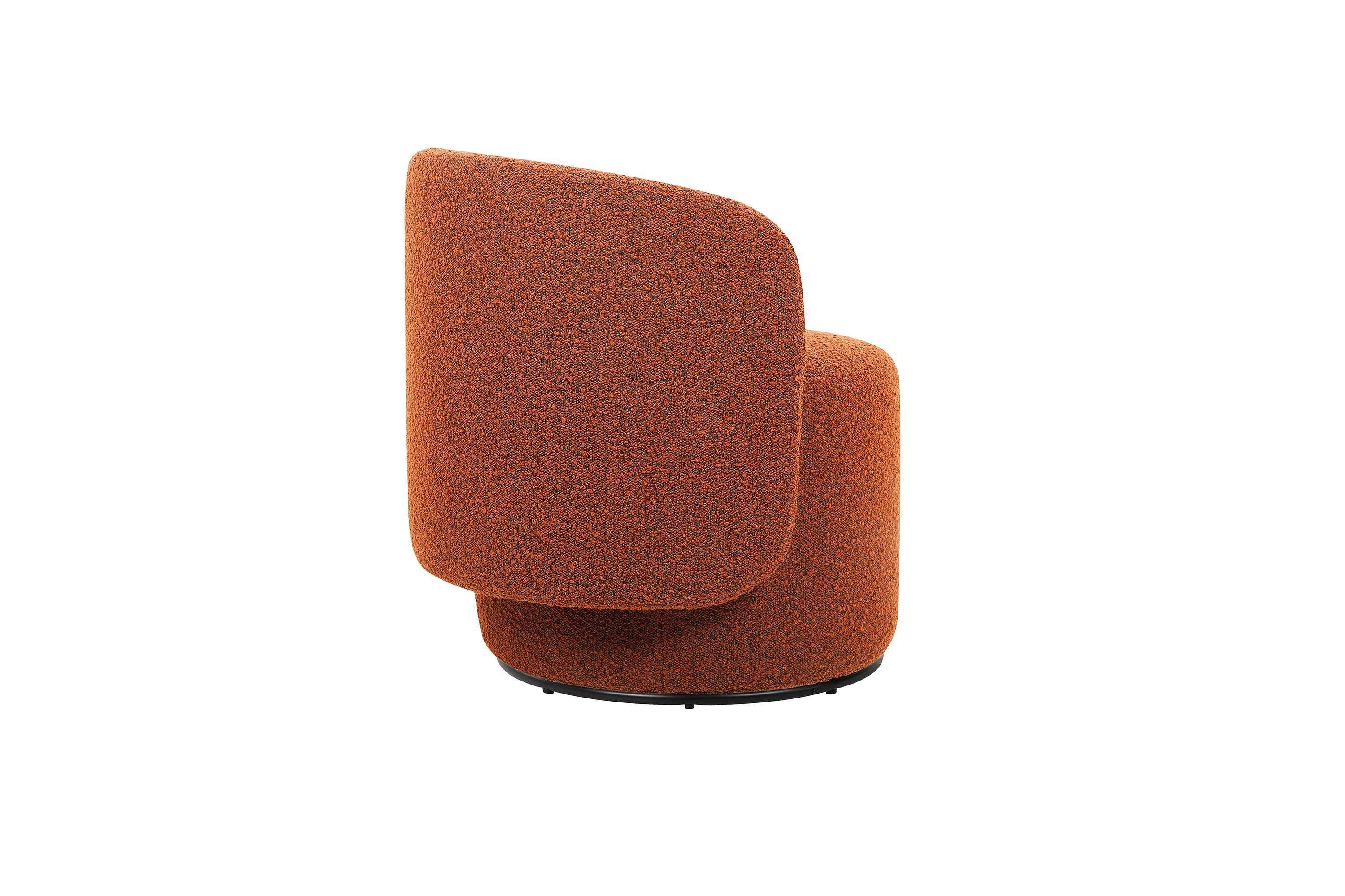 Mobital Biarritz Swivel Lounge Chair - Rust, Fabric