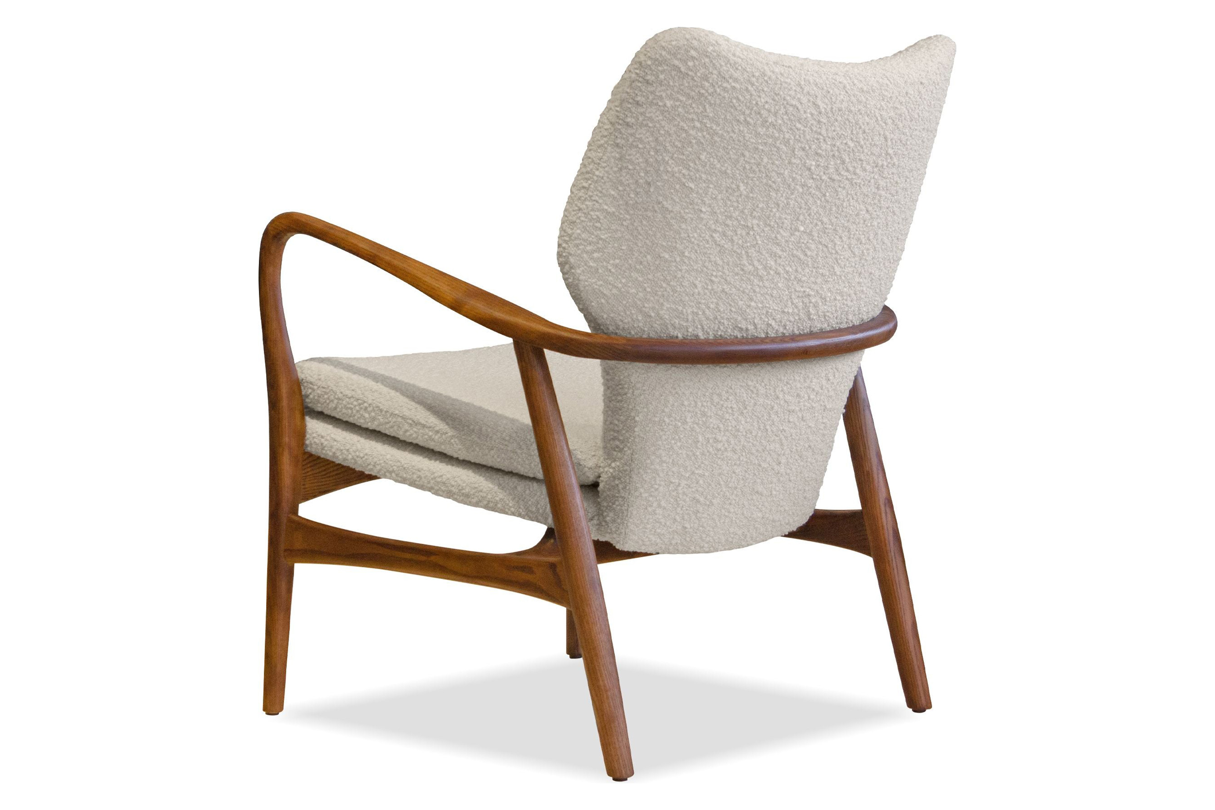 Mobital™ Ingrid Armless Lounge Chair - Cream Boucle, Fabric