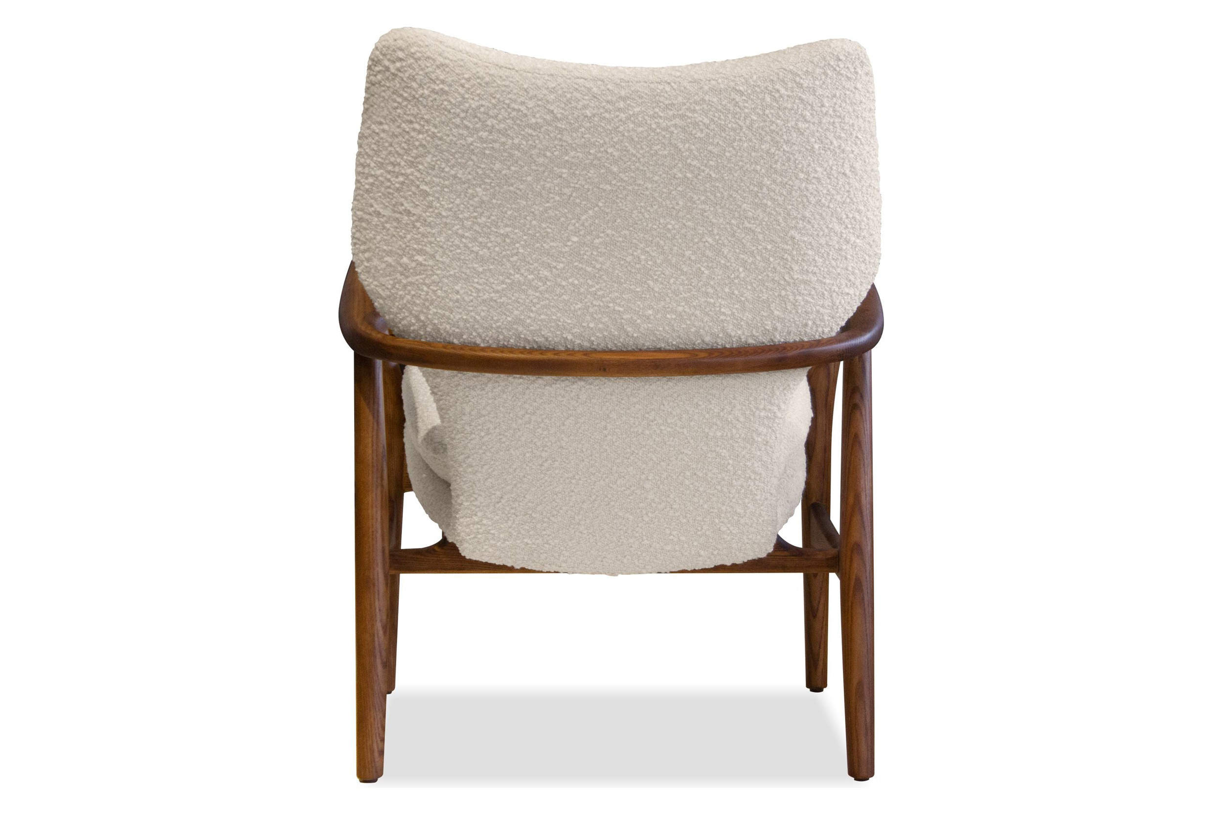 Mobital™ Ingrid Armless Lounge Chair - Cream Boucle, Fabric