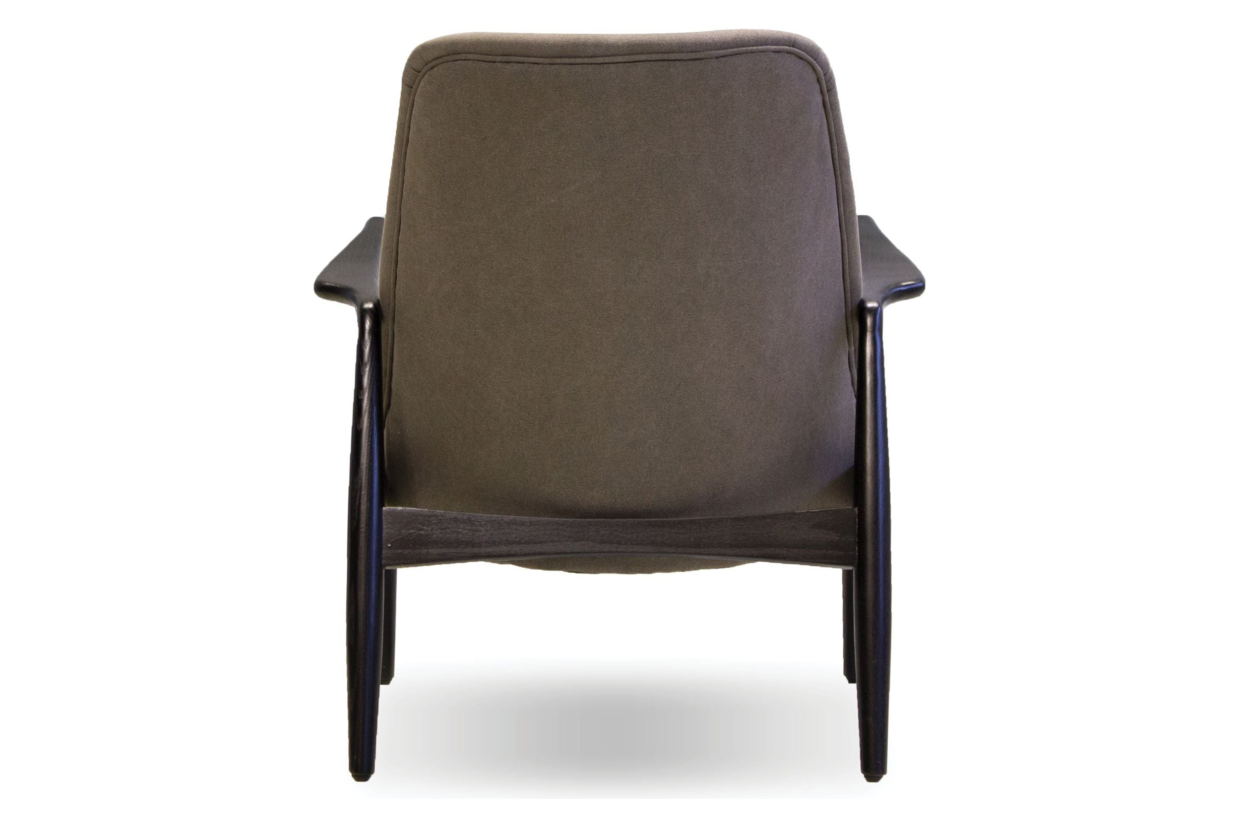 Mobital™ Reynolds Square Arms Lounge Chair - Gray/Black, Leather