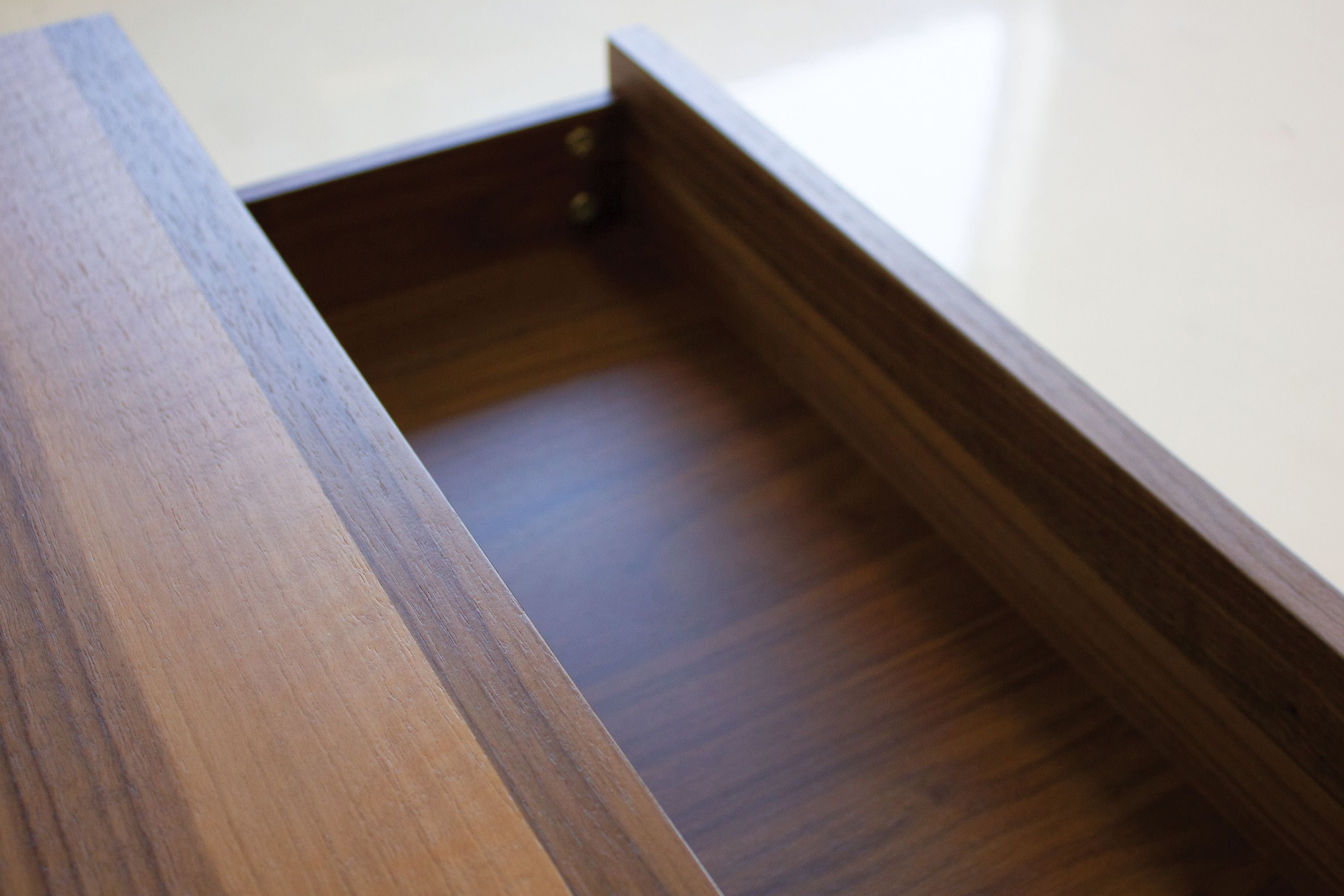 Mobital™ Blanche Night Table with 2 Drawers - Natural Walnut