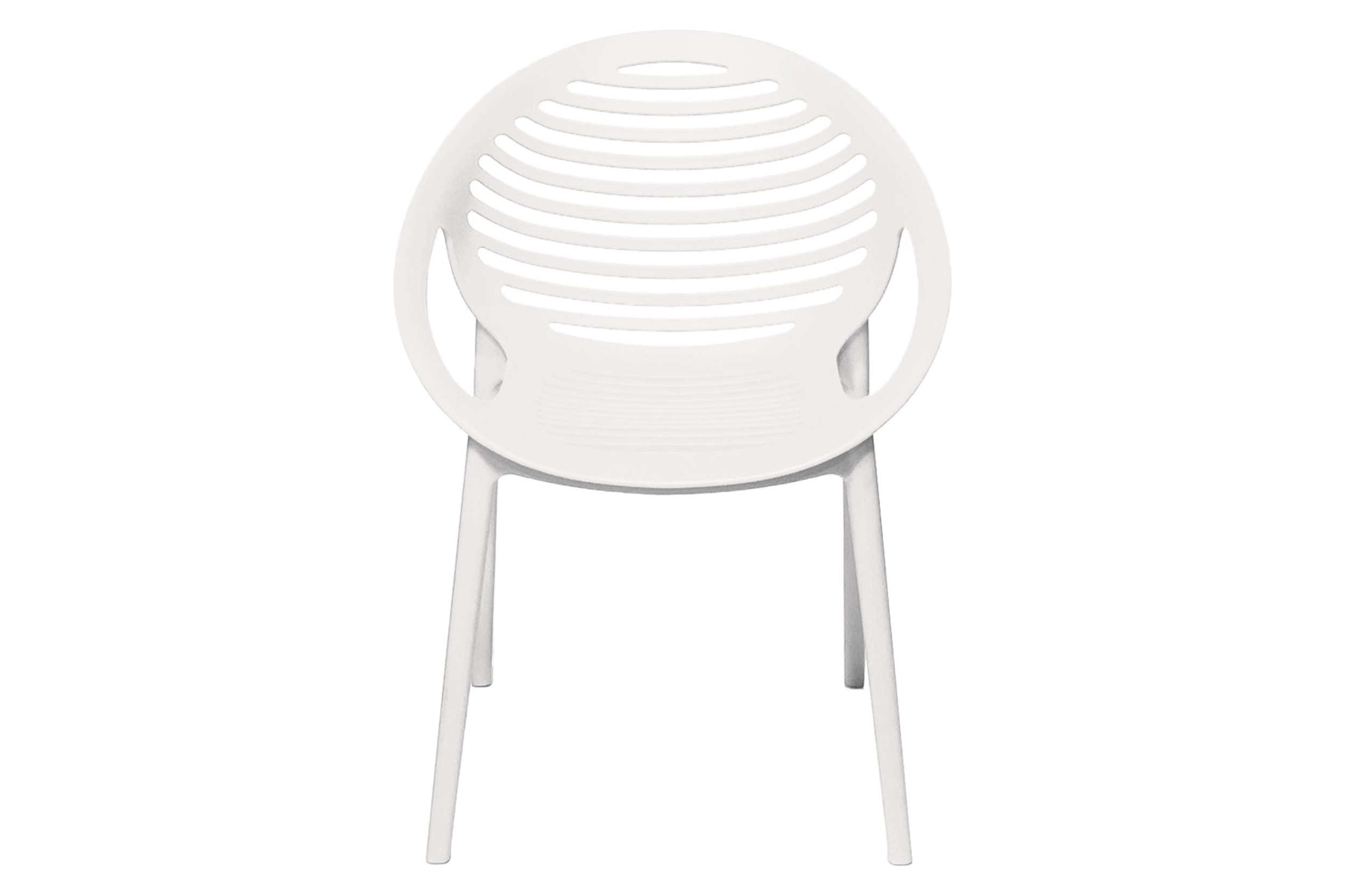 Mobital™ Gravely Rolled / Round Arms Armchair - White