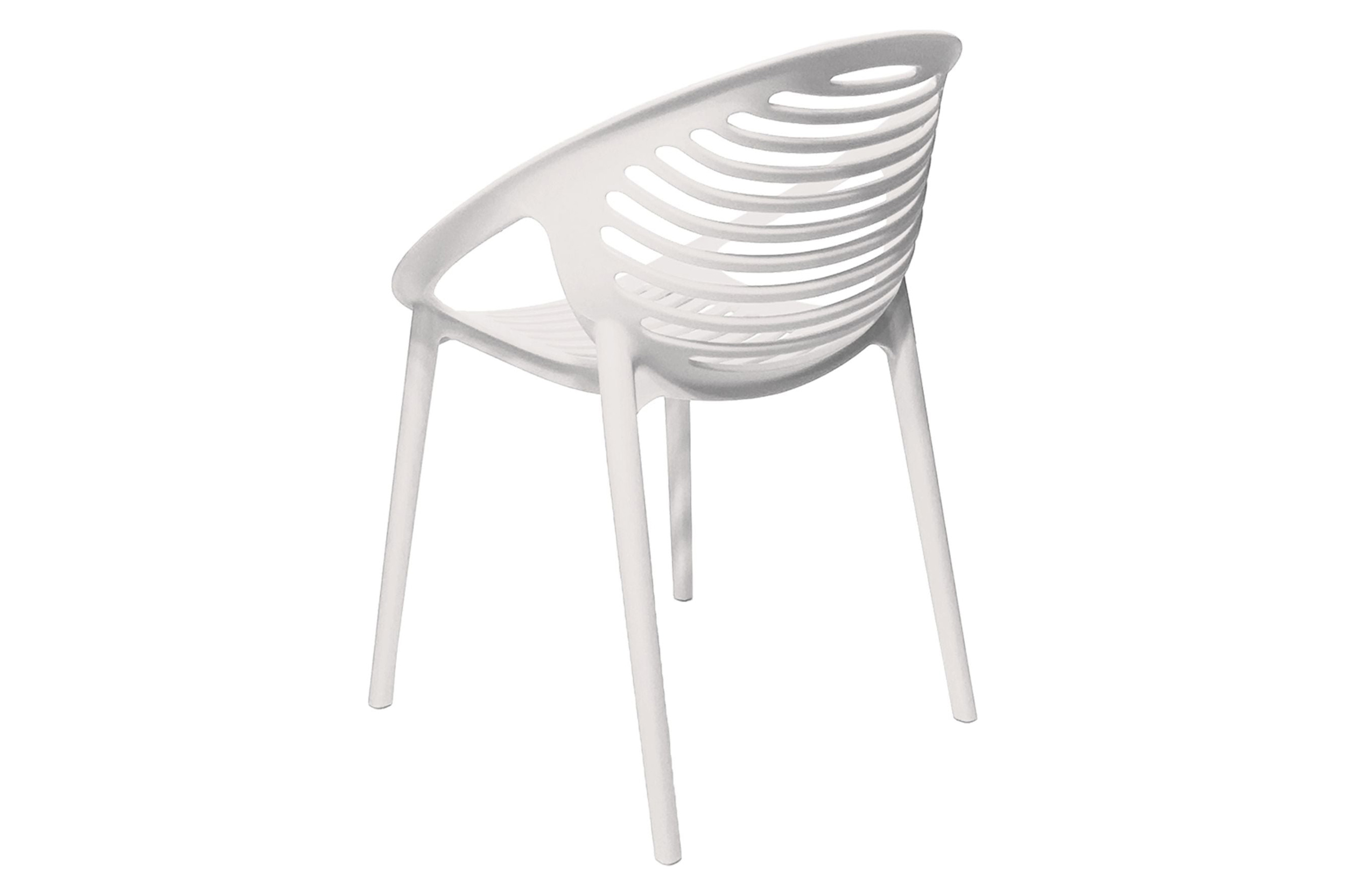 Mobital™ Gravely Rolled / Round Arms Armchair - White