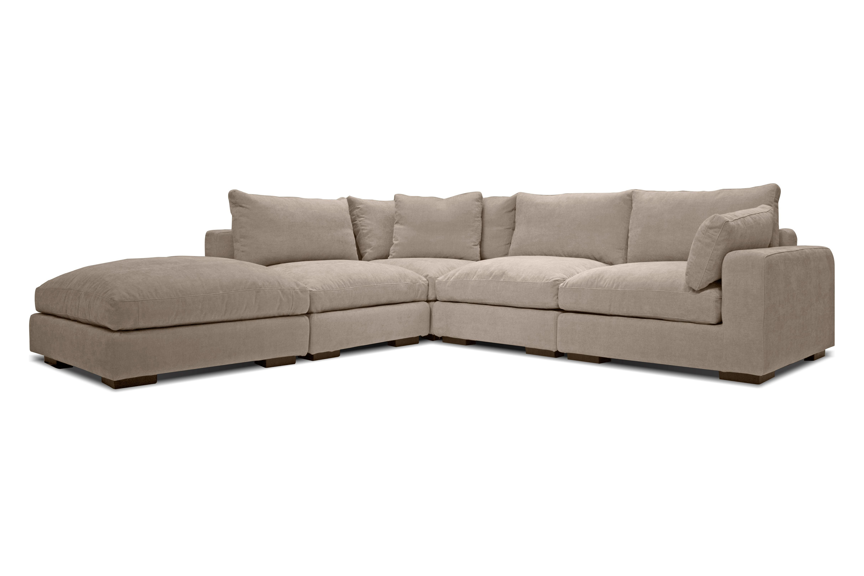 Mobital - Onza Corner of Sectional in Oyster, Fabric