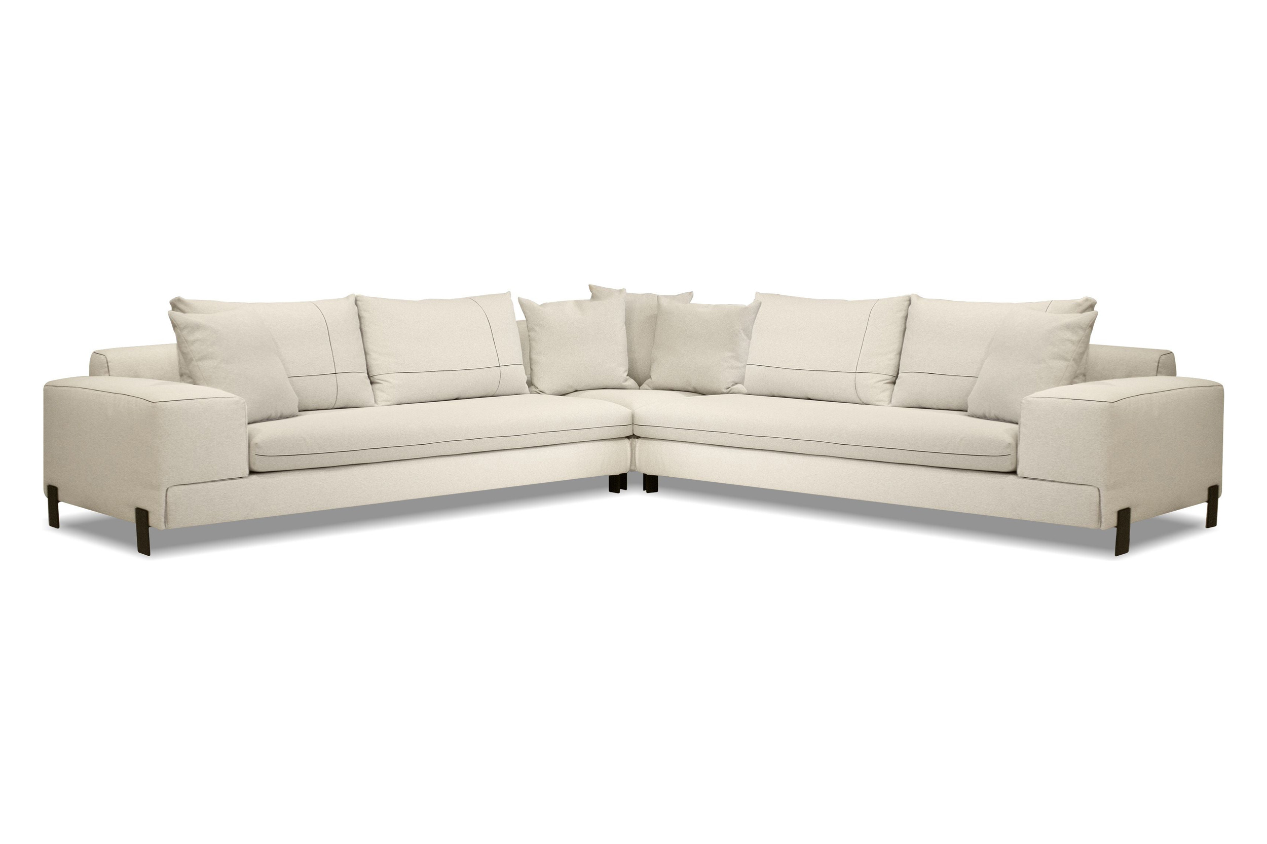 Mobital - Plateau Corner of Sectional in Stone Wheat, Fabric