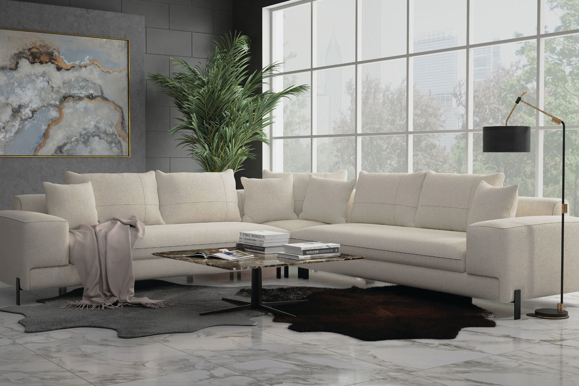 Mobital - Plateau Modular L-Shaped Corner Sectional