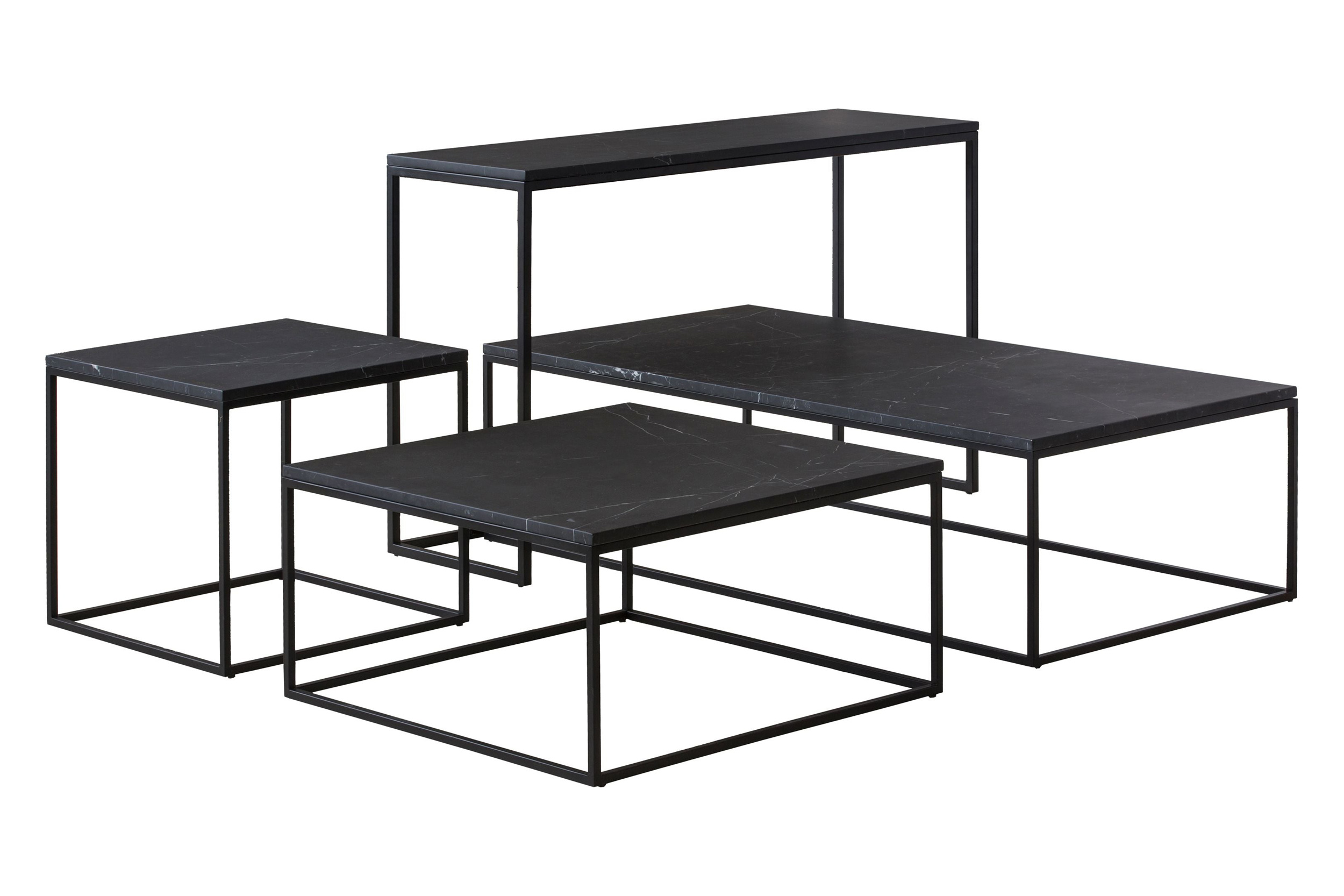 Mobital - Onix Rectangle Coffee Table in Black Marquina Marble