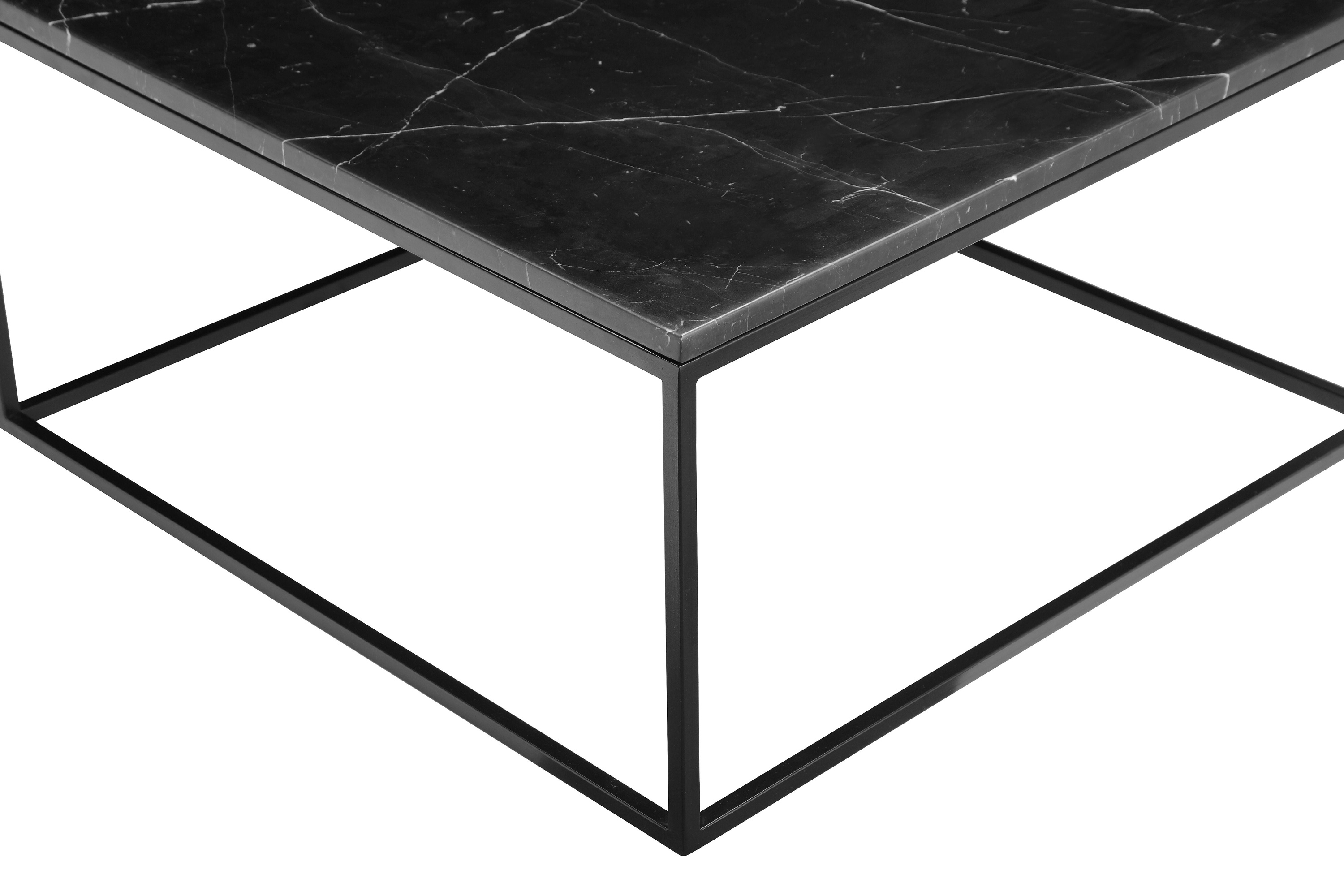 Mobital - Onix Square Coffee Table in Black Marquina Marble