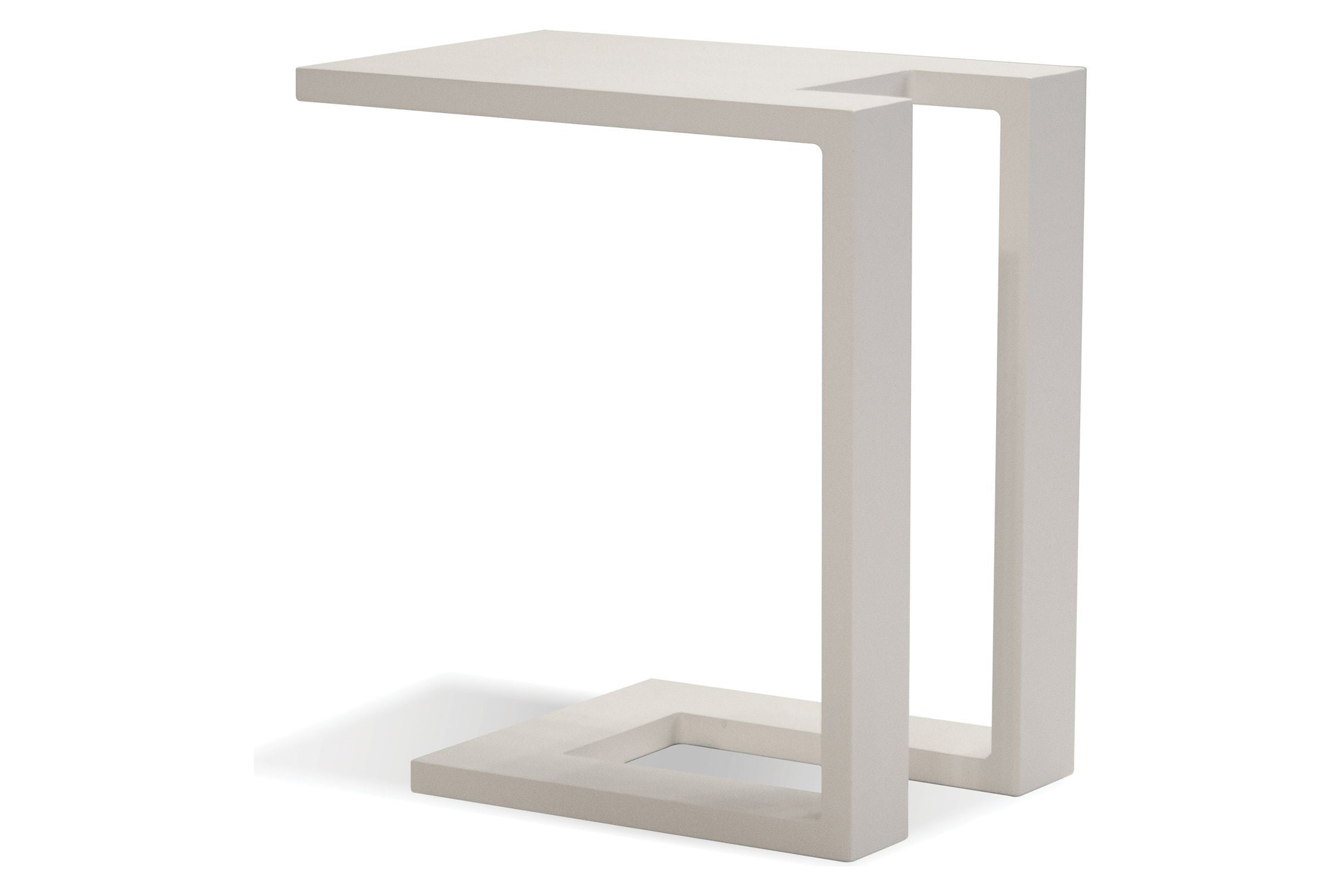 Mobital Ambleside End Table - White, Aluminum