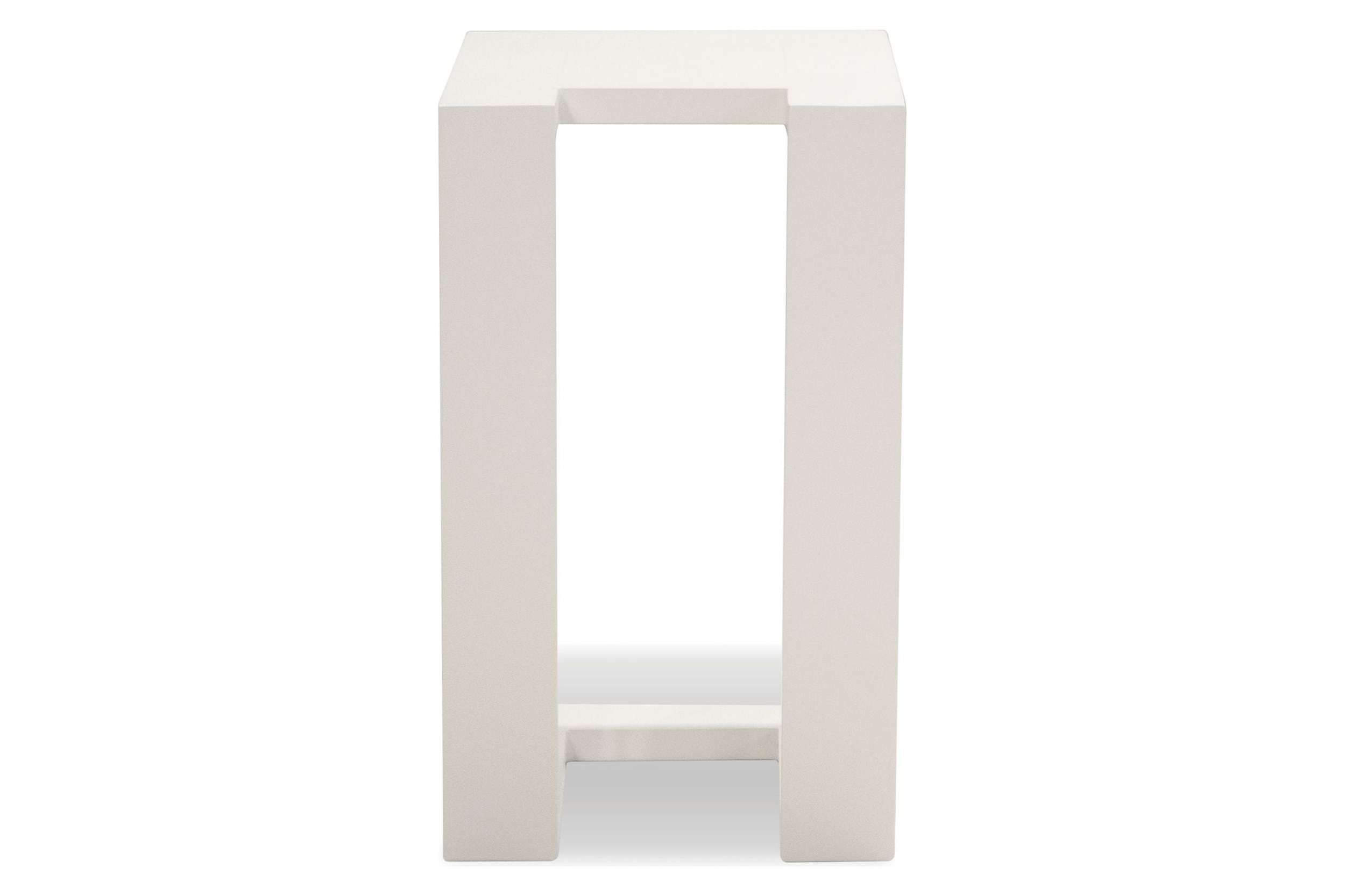 Mobital Ambleside End Table - White, Aluminum