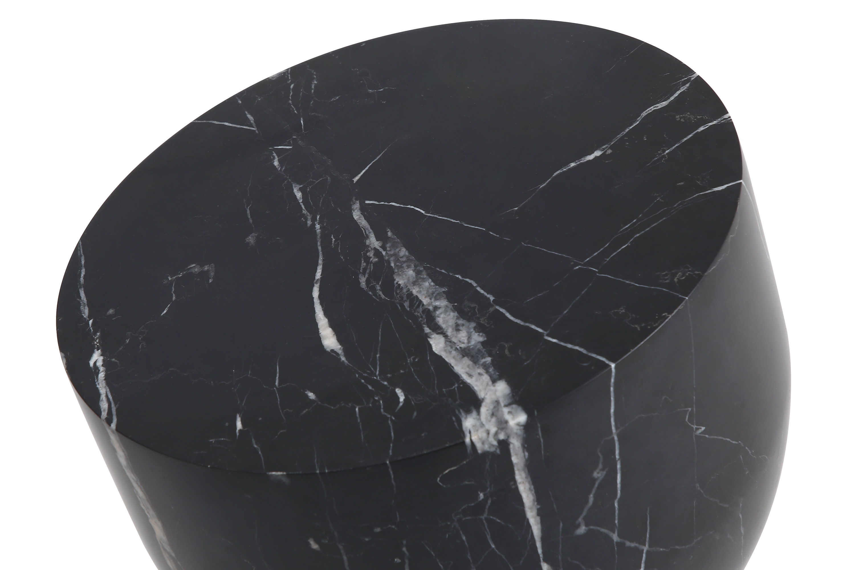 Mobital Apothecary Low End Table - Black, Marble