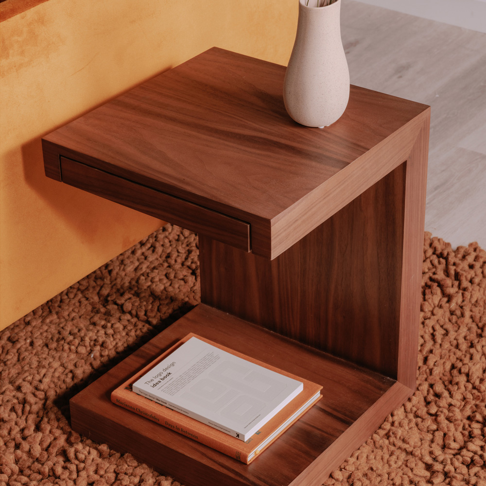 Moe's Zio Side Table - Brown