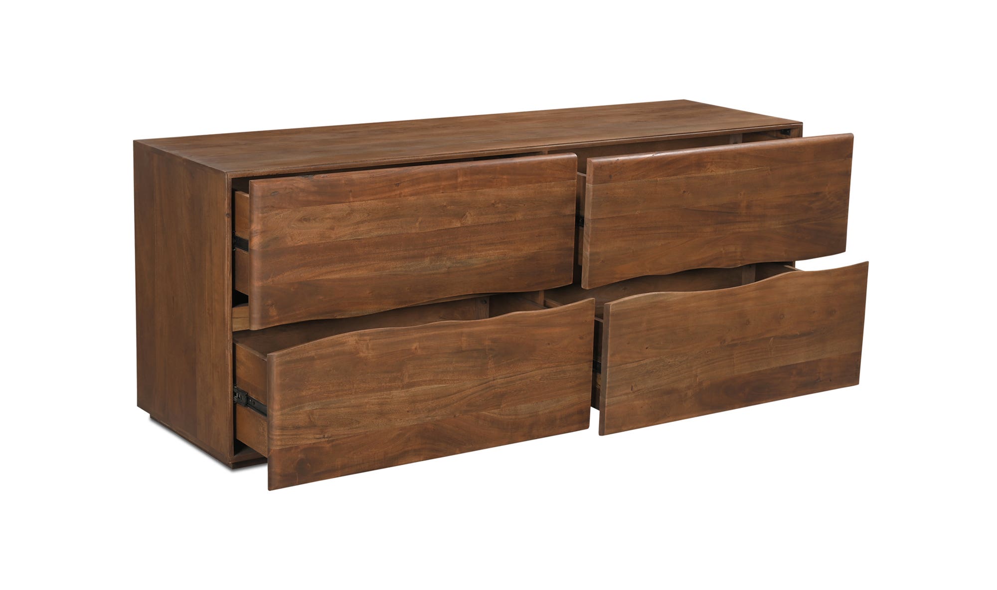 Moe's - Watson Contemporary 4 Drawers Dresser in Brown