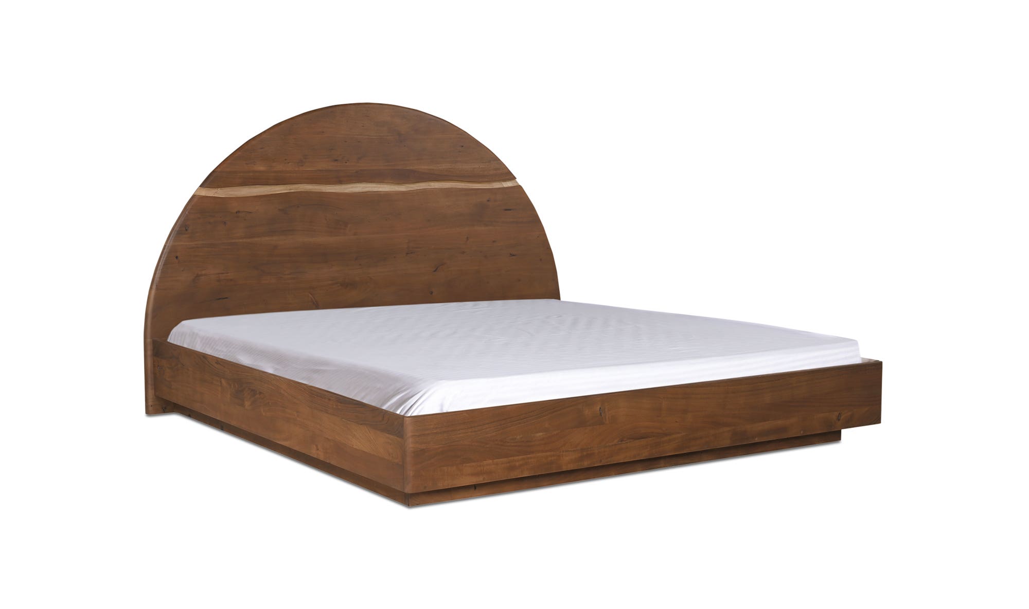 Moe's Watson Contemporary Queen Size Bed - Brown