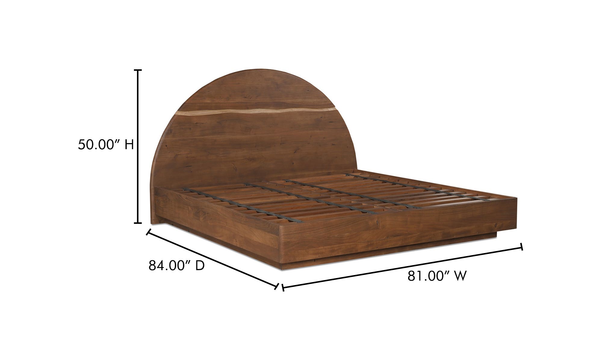 Moe's Watson Contemporary King Size Bed - Brown