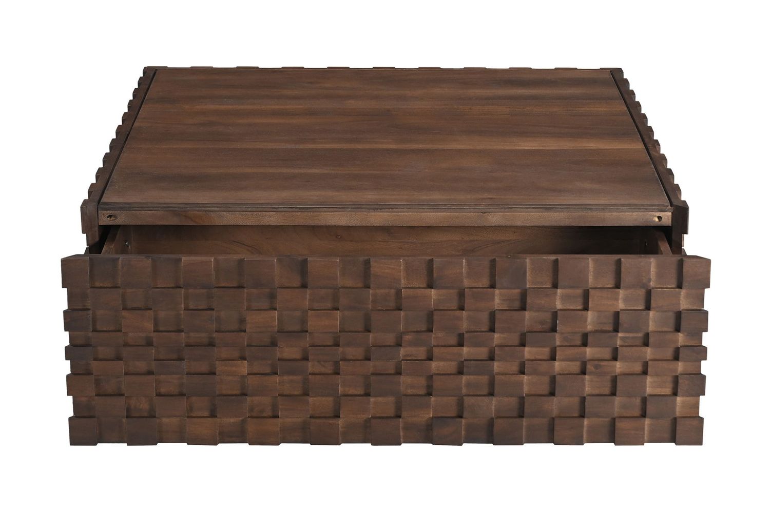 Moe's - Easton Mid-Century Modern Storage Coffee Table in Brown