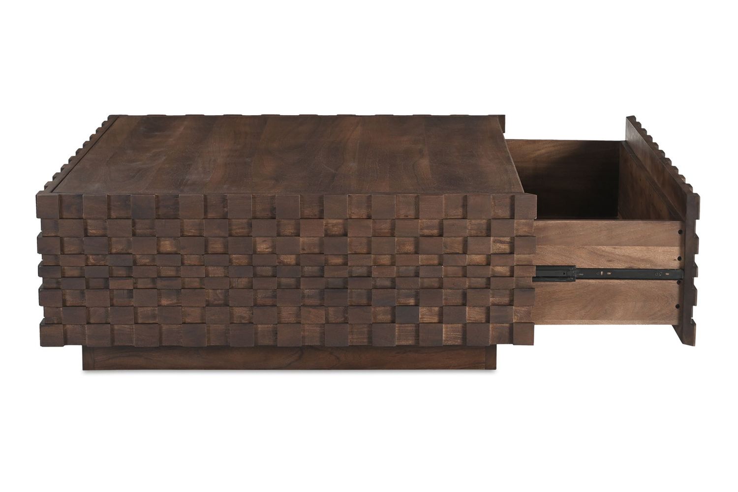 Moe's - Easton Mid-Century Modern Storage Coffee Table in Brown