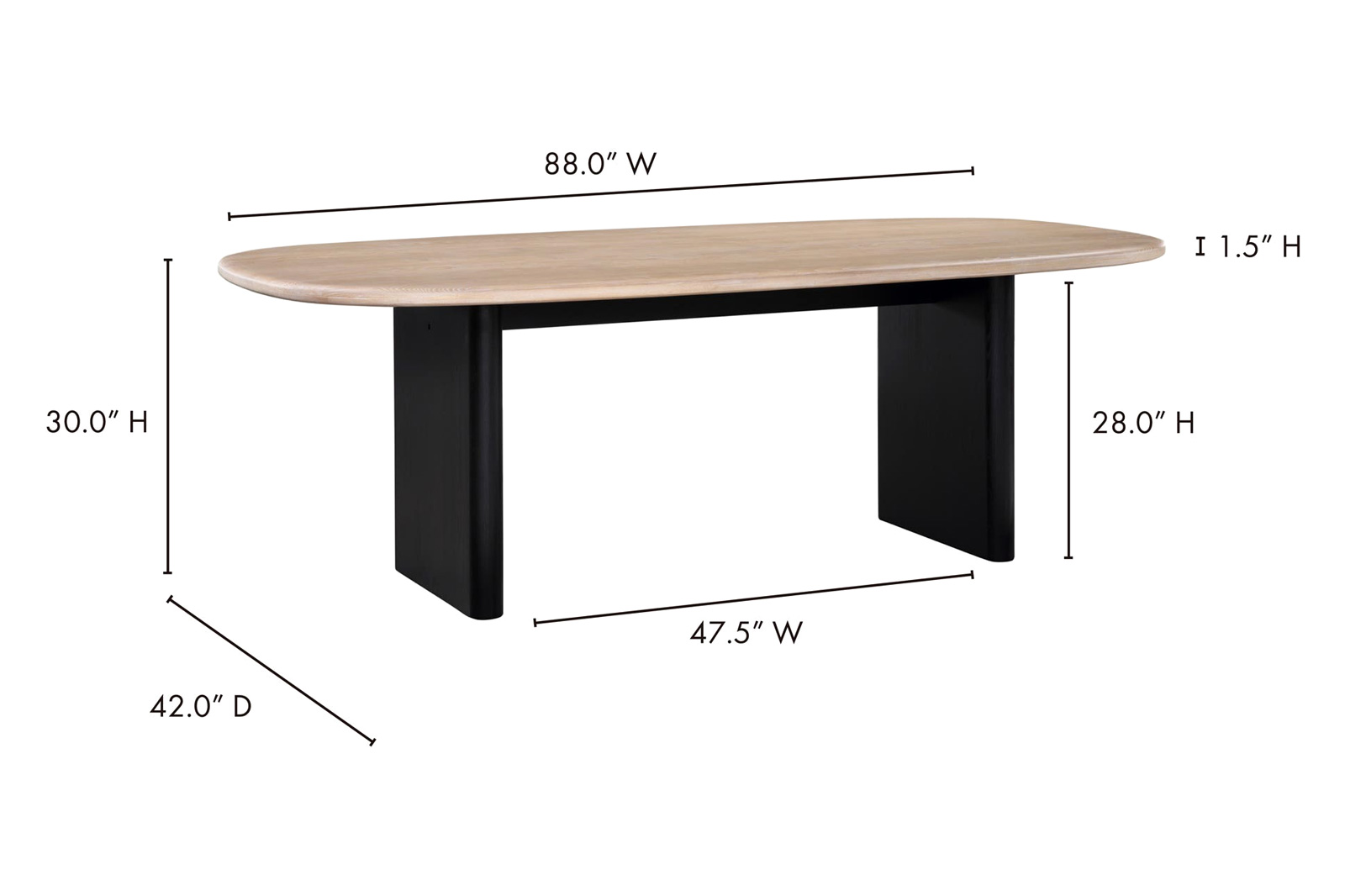 Moe's - Sakurai Dining Table in Brown