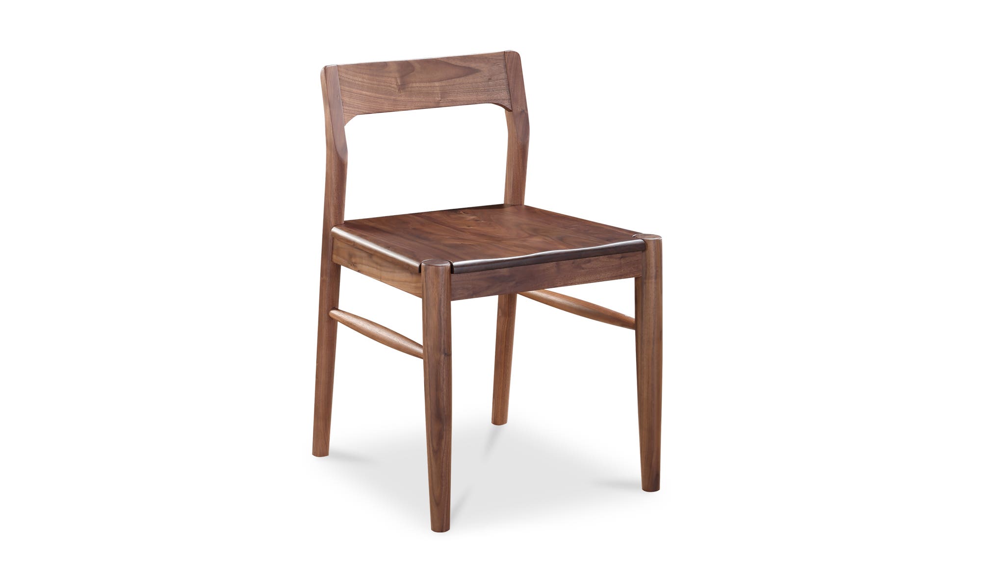 Moe's Owing Mid-Century Modern Dining Chair Set of 2 - Walnut