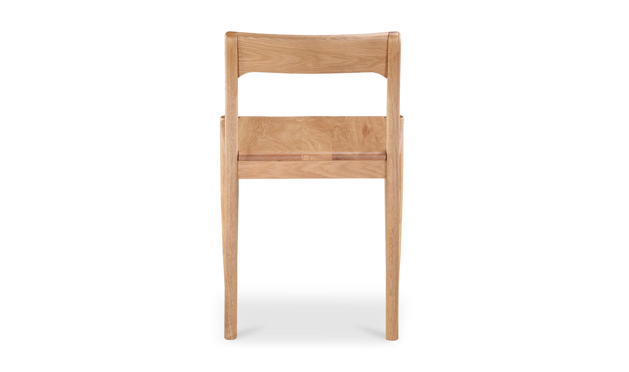 Moe's Owing Mid-Century Modern Dining Chair Set of 2 - Natural Oak