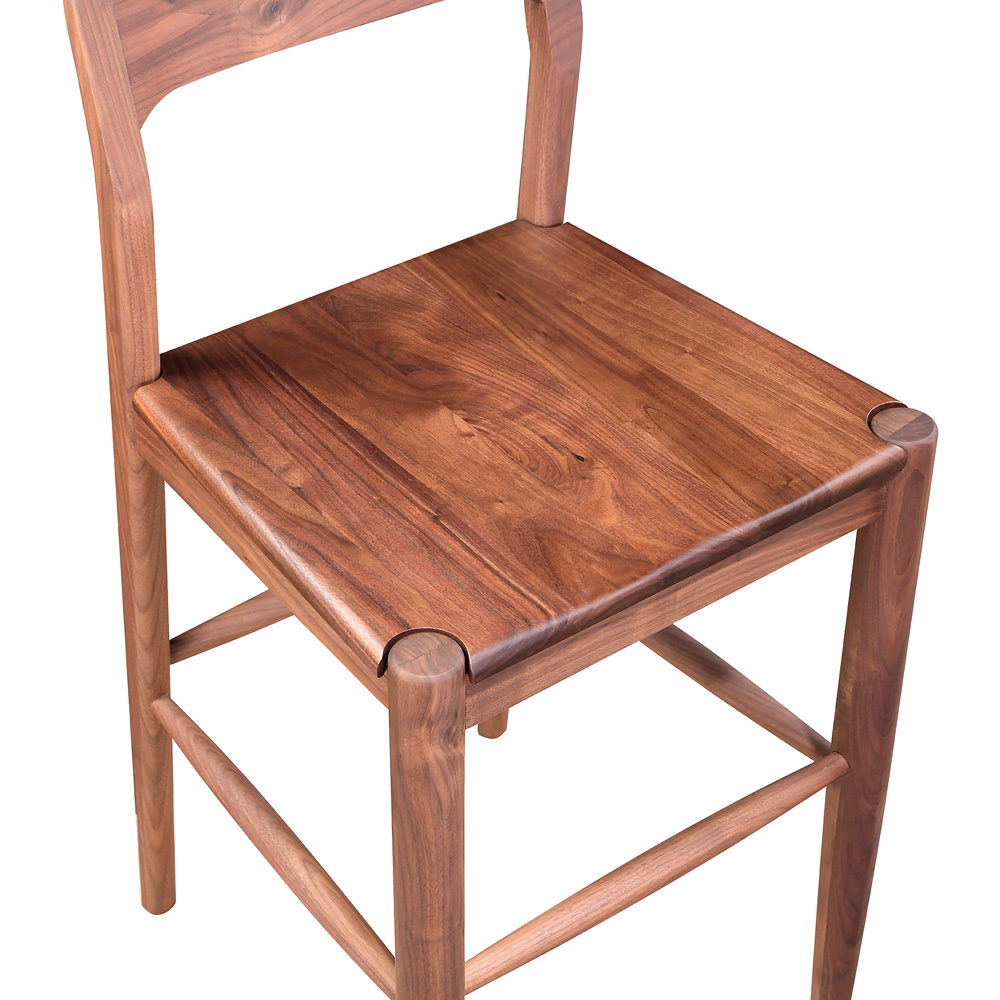 Moe's Owing Counter Stool - Walnut