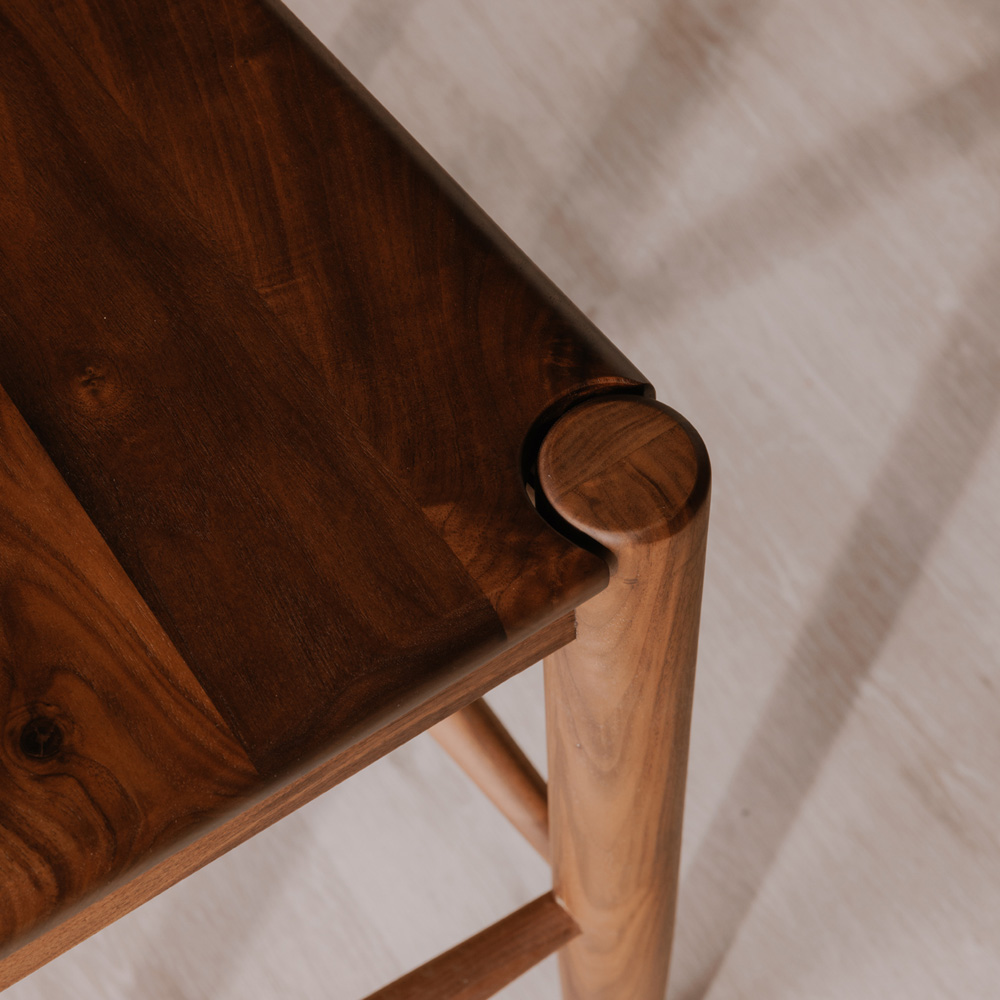 Moe's Owing Counter Stool - Walnut