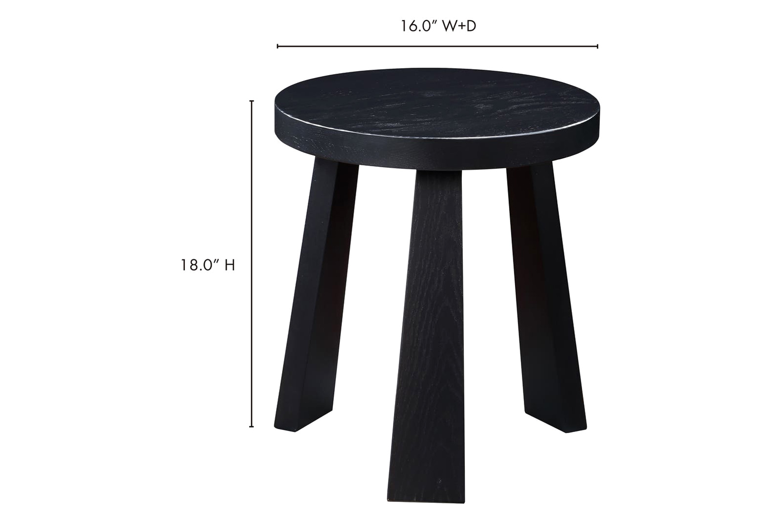 Moe's Lund Stool - Black Oak