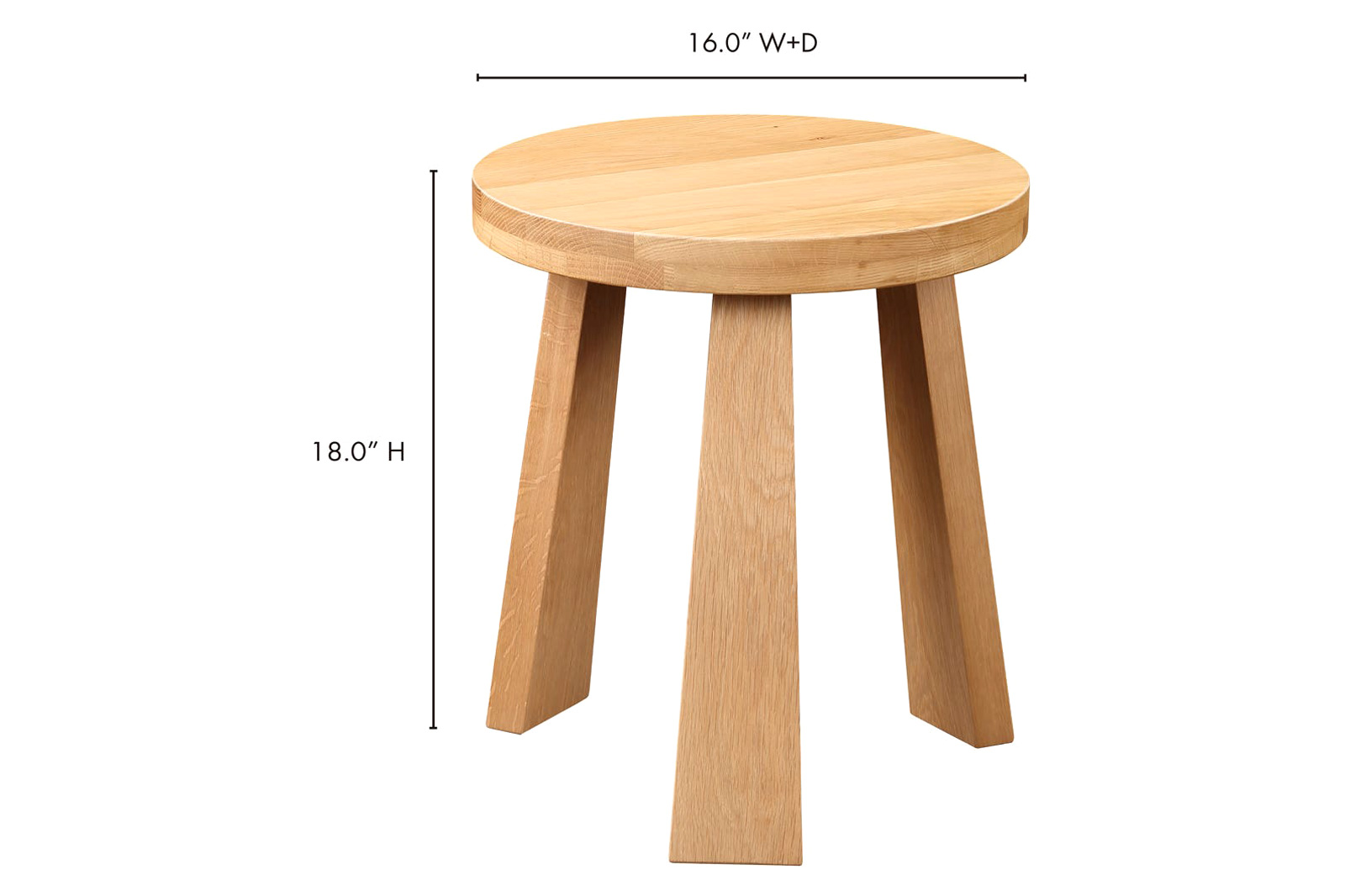 Moe's Lund Stool - Natural