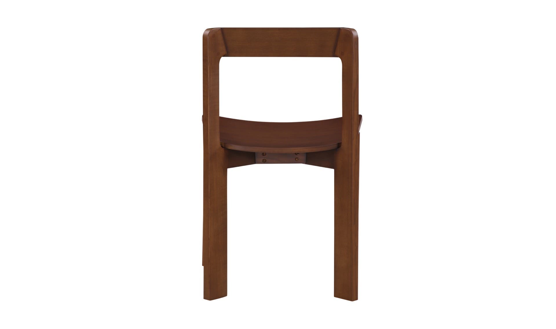 Moe's - Daifuku Modern Dining Chair Set of 2 in Walnut Stained Ash