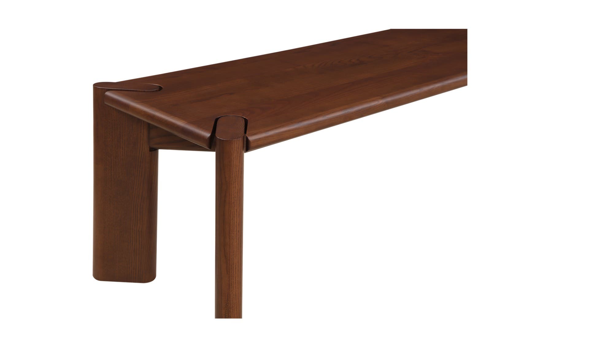 Moe's Daifuku Modern Dining Bench - Walnut Stained Ash, Large