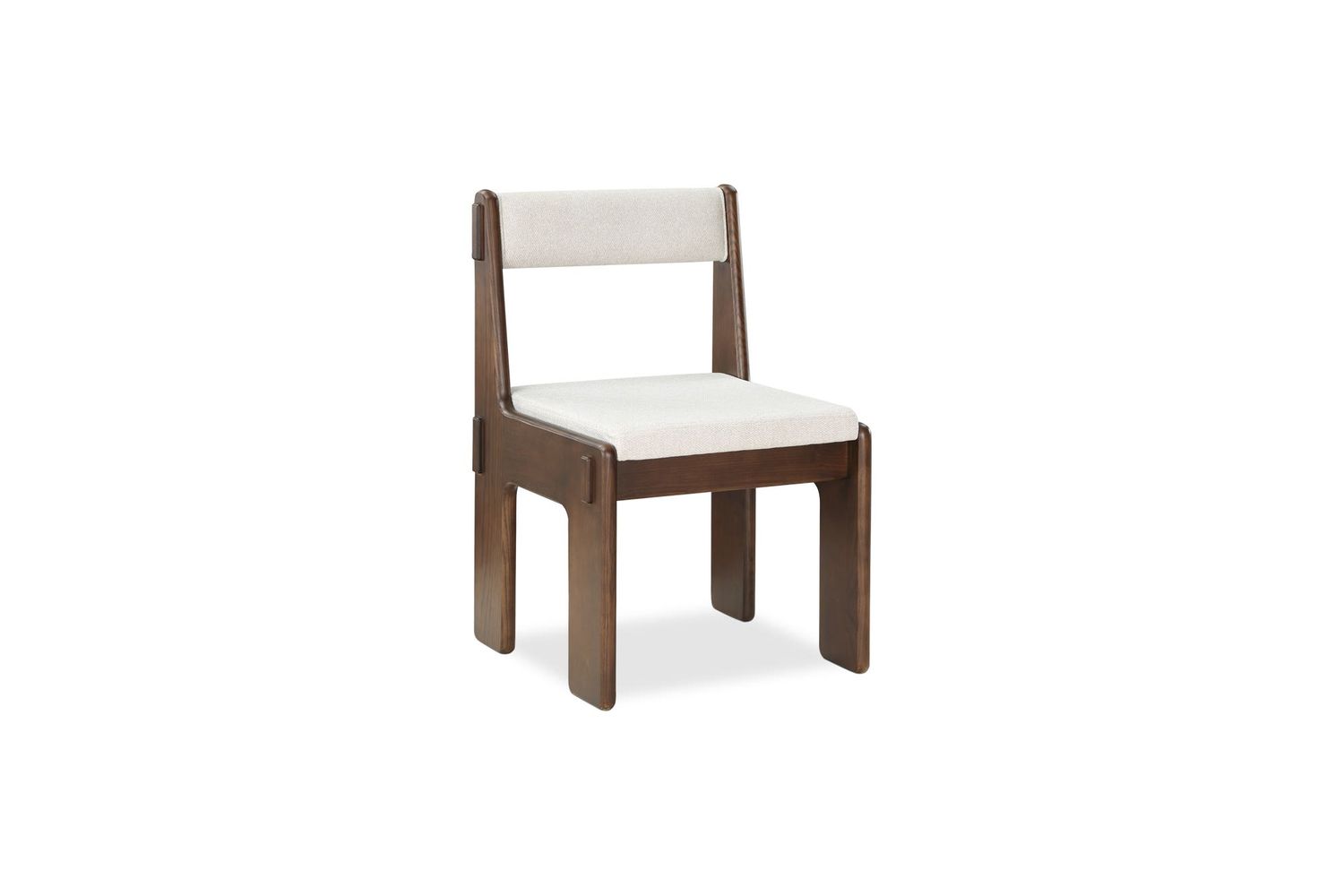 Moe's - Ashby Modern Dining Chair Set of 2 in Walnut Stained Ash