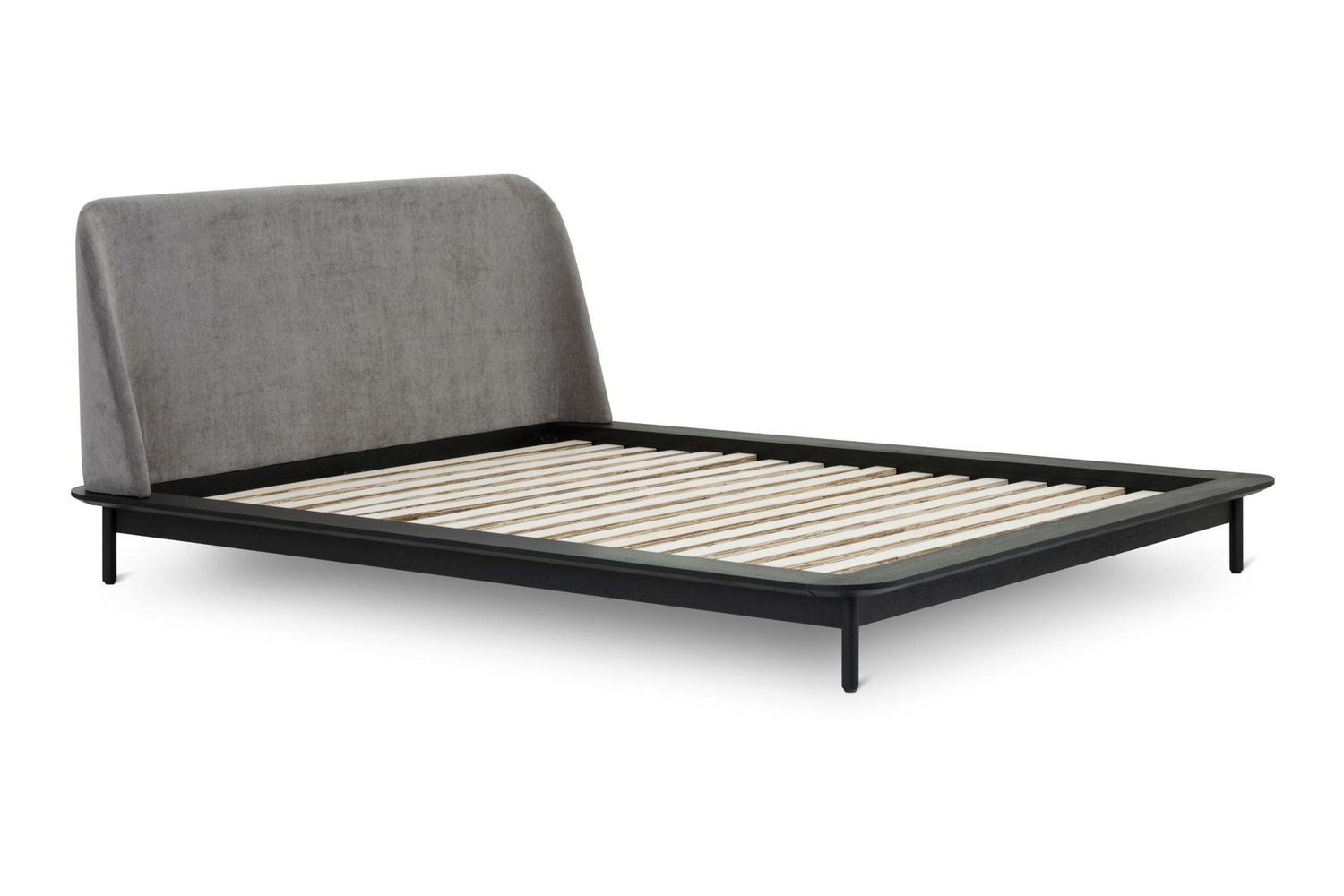 Moe's Solstice Modern Queen Size Bed - Black Oak