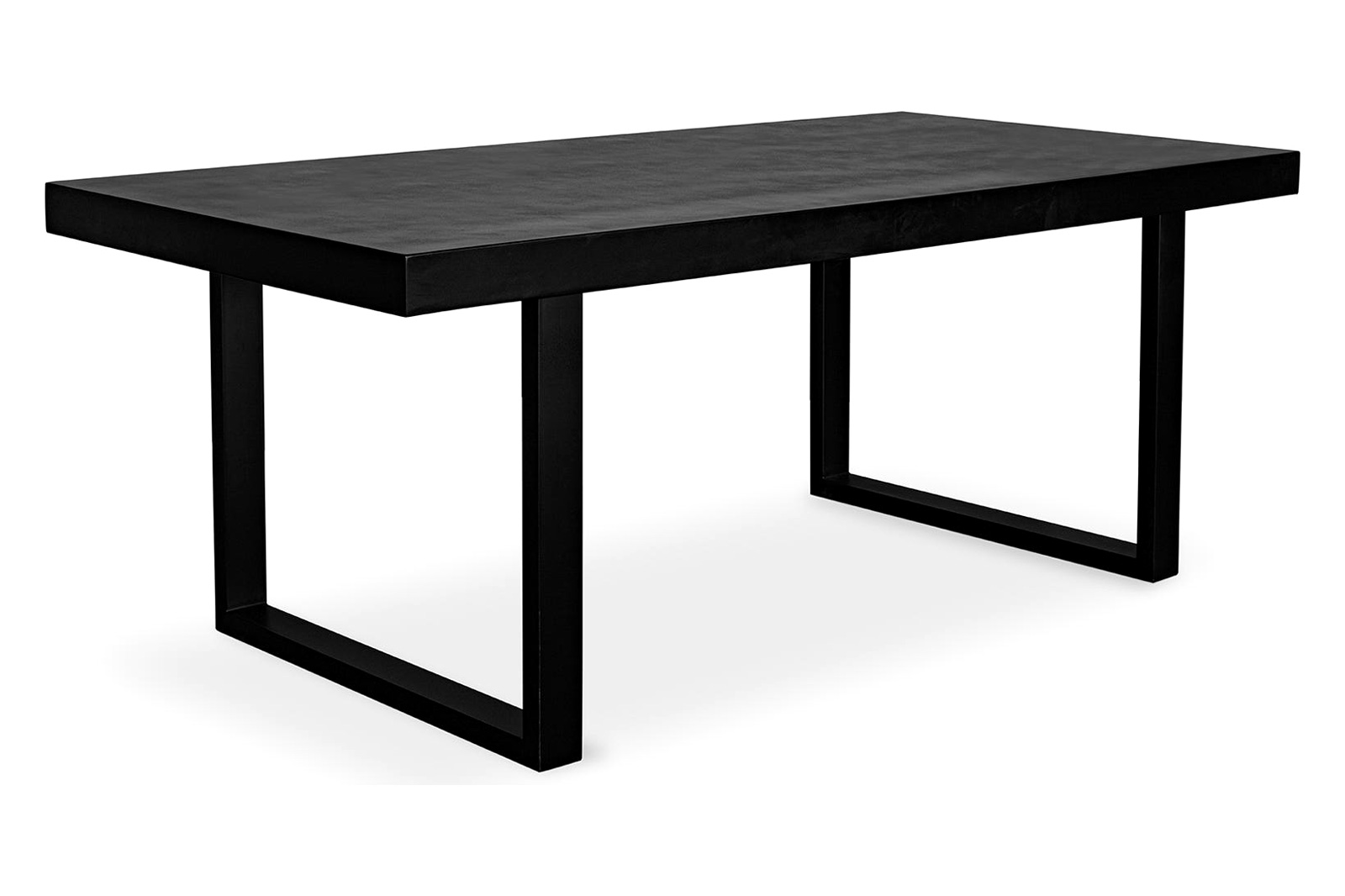 Moe's Jedrik Contemporary Rectangular Outdoor Dining Table - Black, Large