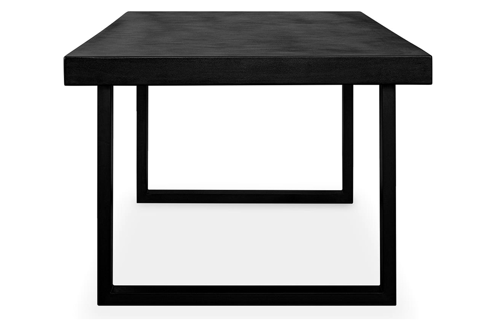 Moe's Jedrik Contemporary Rectangular Outdoor Dining Table - Black, Large