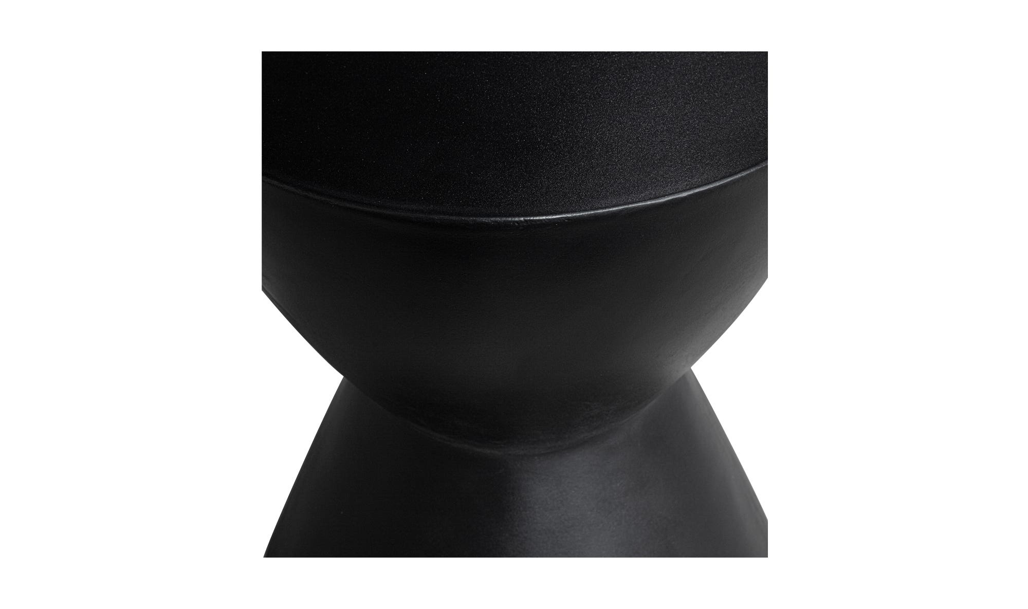 Moe's Hourglass Outdoor Stool - Black