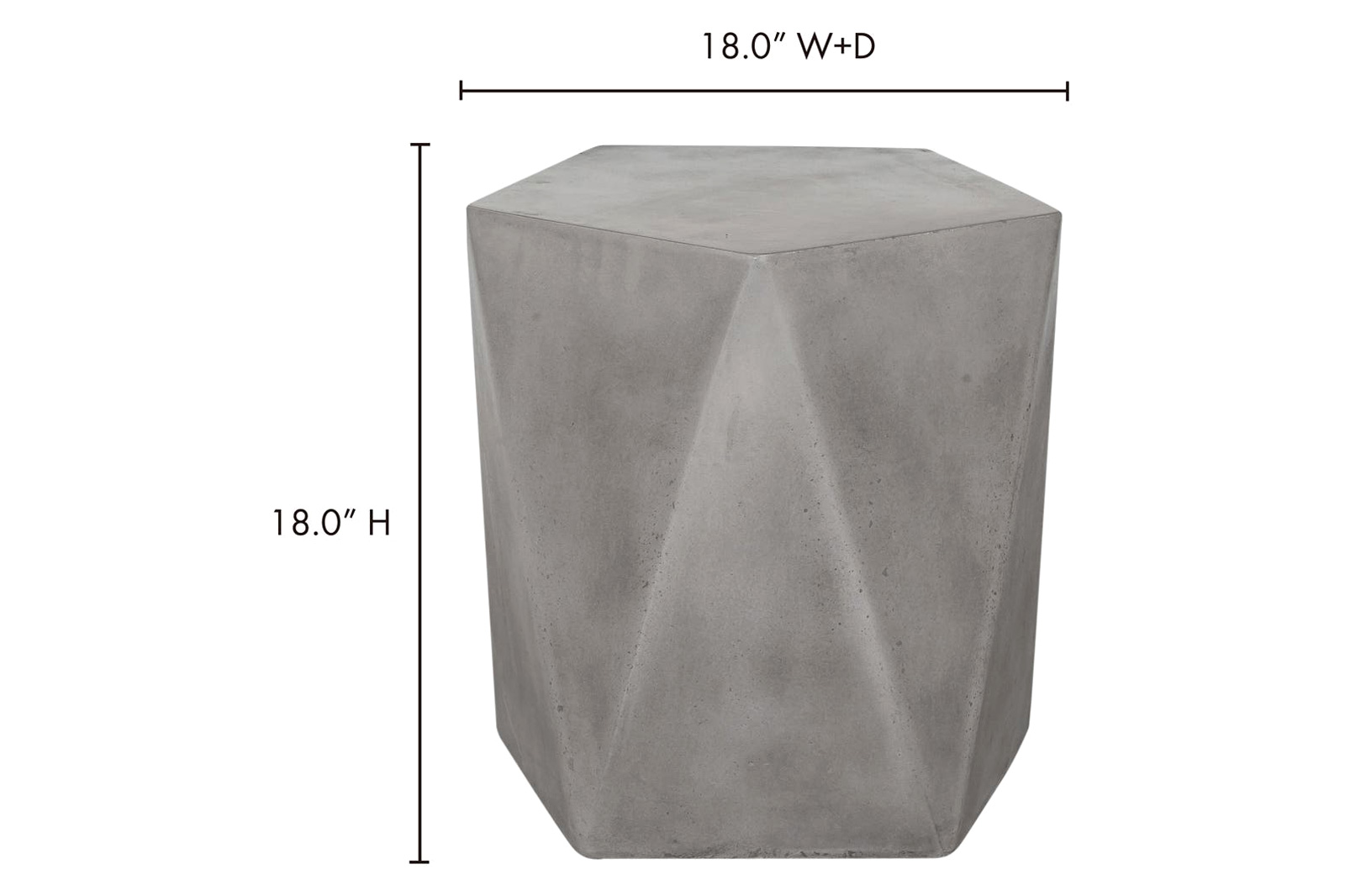 Moe's - Gem Outdoor Stool in Gray