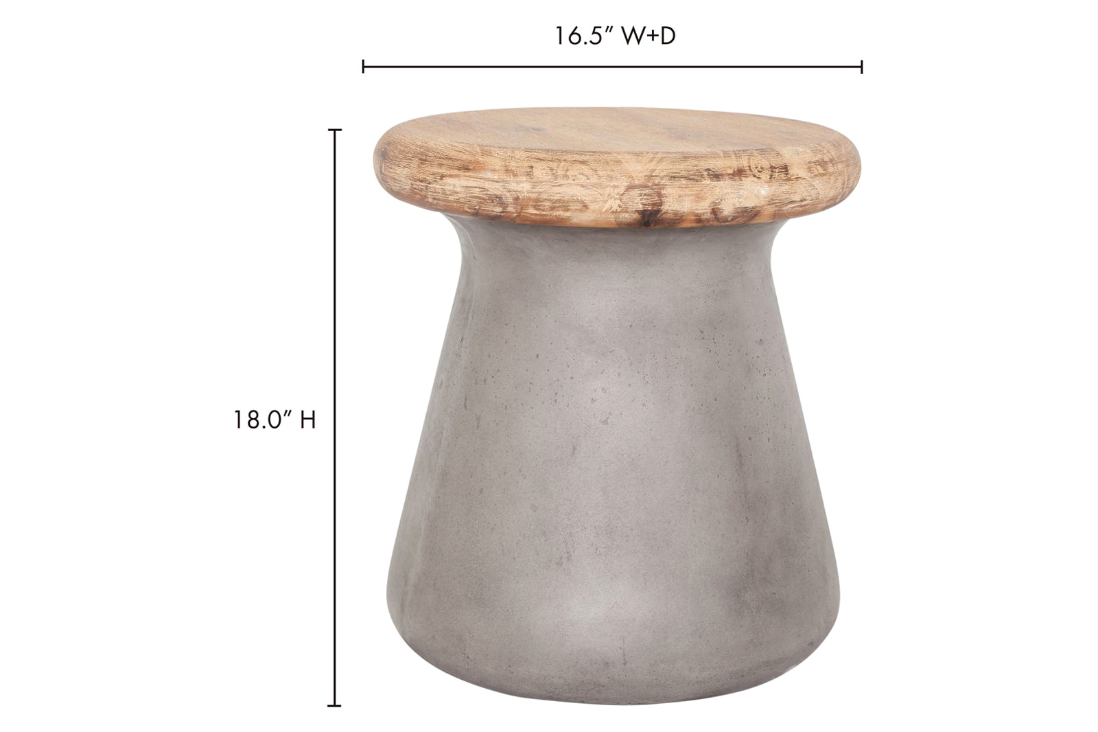 Moe's - Earthstar Outdoor Stool in Gray