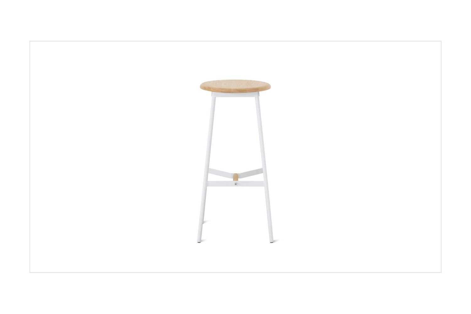 Moe's Mari Modern Bar Stool - White